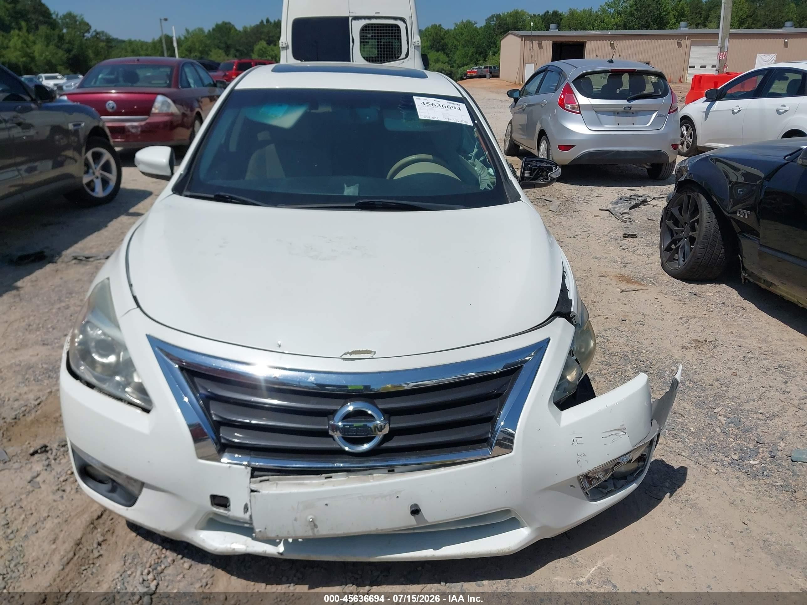 2015 Nissan Altima 2.5 Sl White vin: 1N4AL3AP2FN355388
