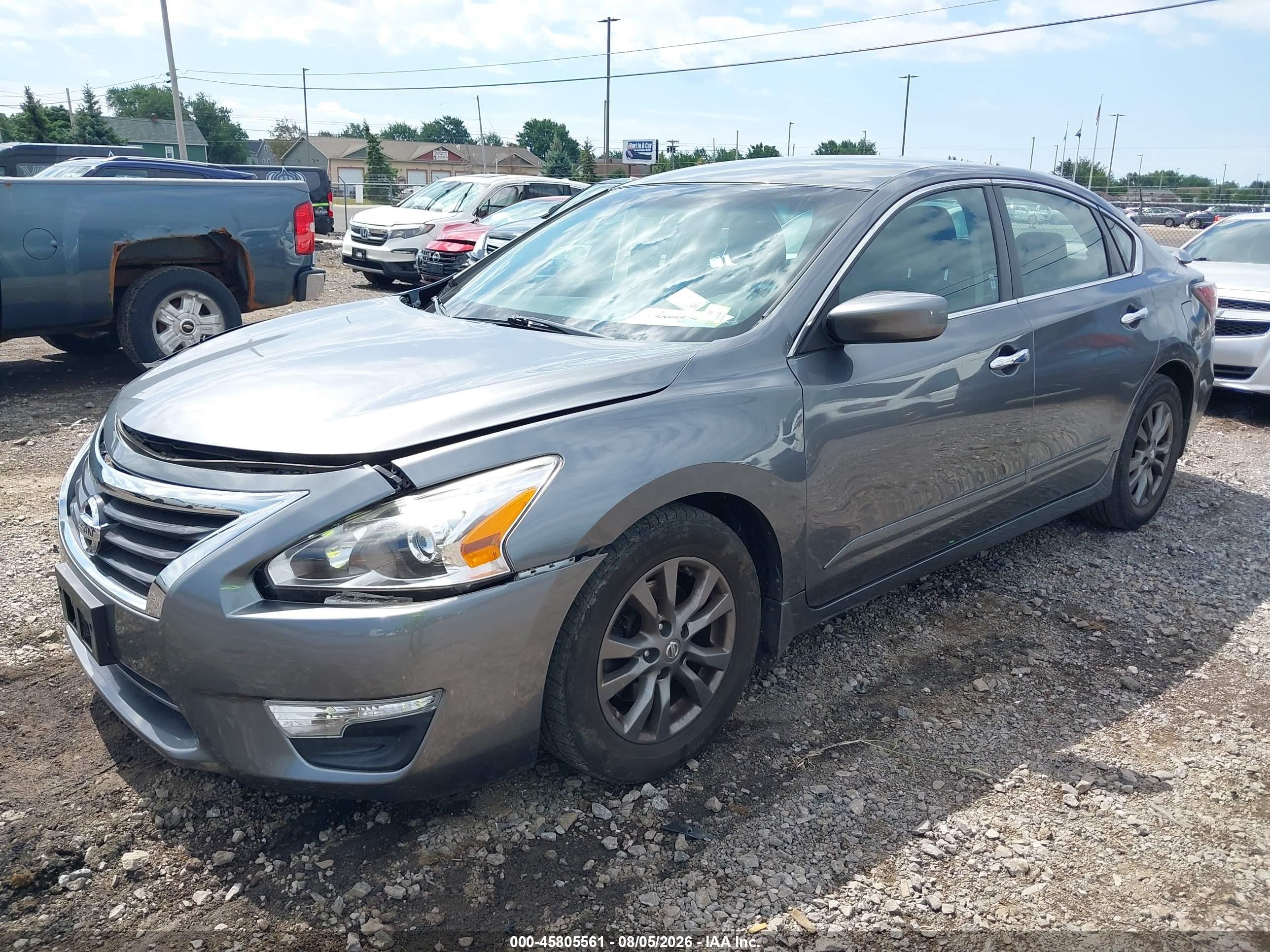 2015 Nissan Altima 2.5 S Серый vin: 1N4AL3AP2FN373096