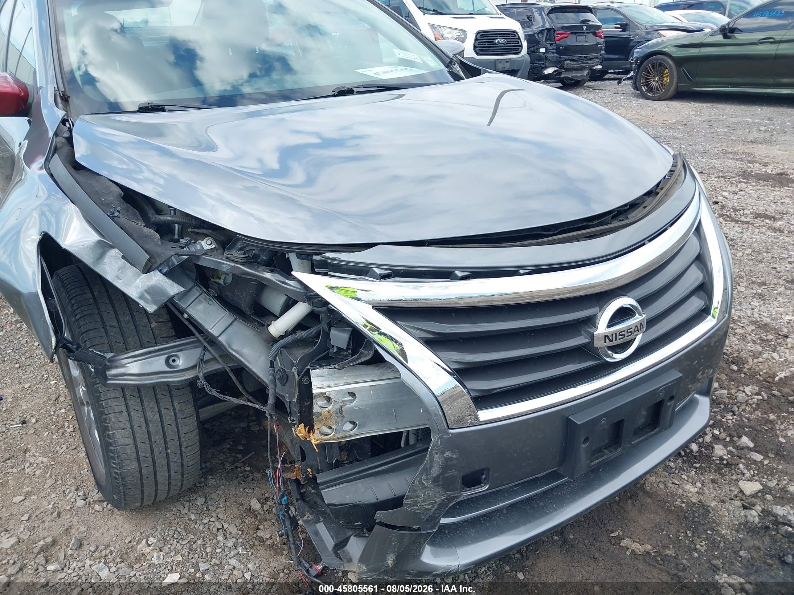 2015 Nissan Altima 2.5 S Серый vin: 1N4AL3AP2FN373096