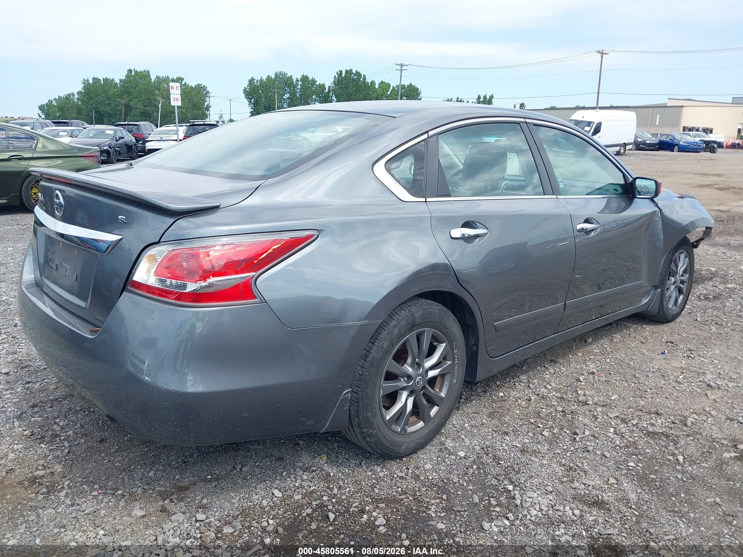 2015 Nissan Altima 2.5 S Серый vin: 1N4AL3AP2FN373096