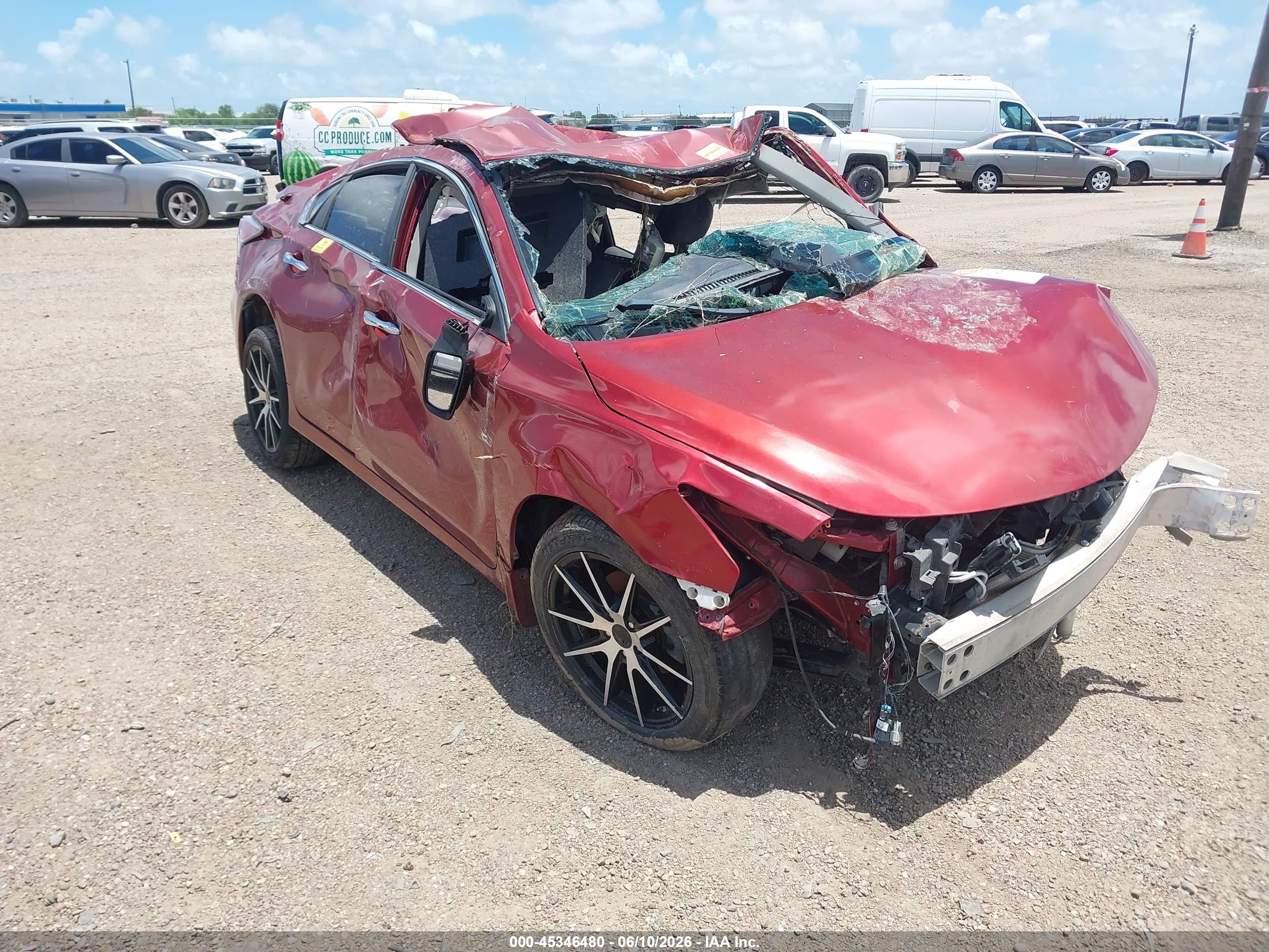 2015 Nissan Altima 2.5 S Red vin: 1N4AL3AP2FN380422