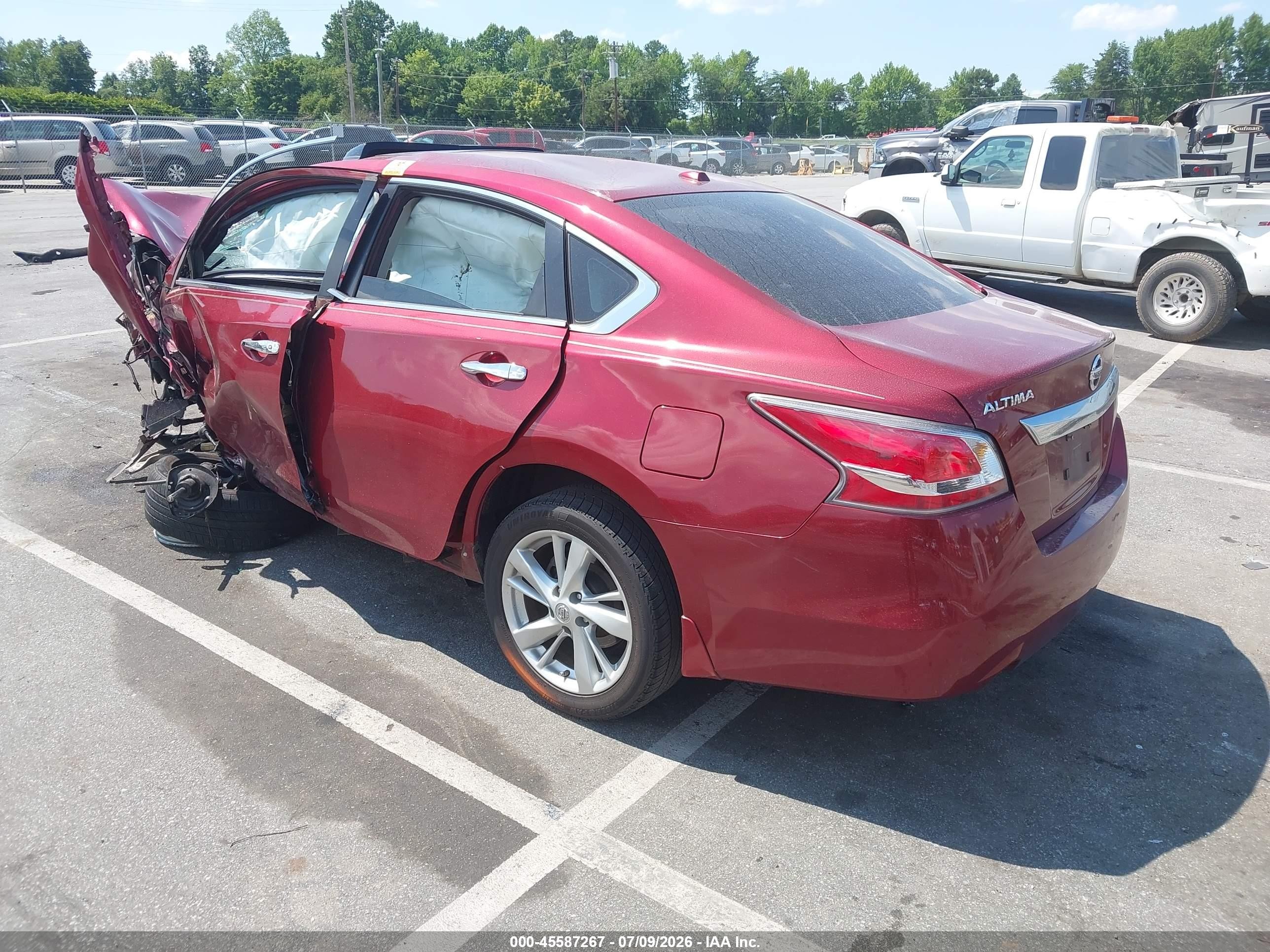 2015 Nissan Altima 2.5 Sl Red vin: 1N4AL3AP2FN404072