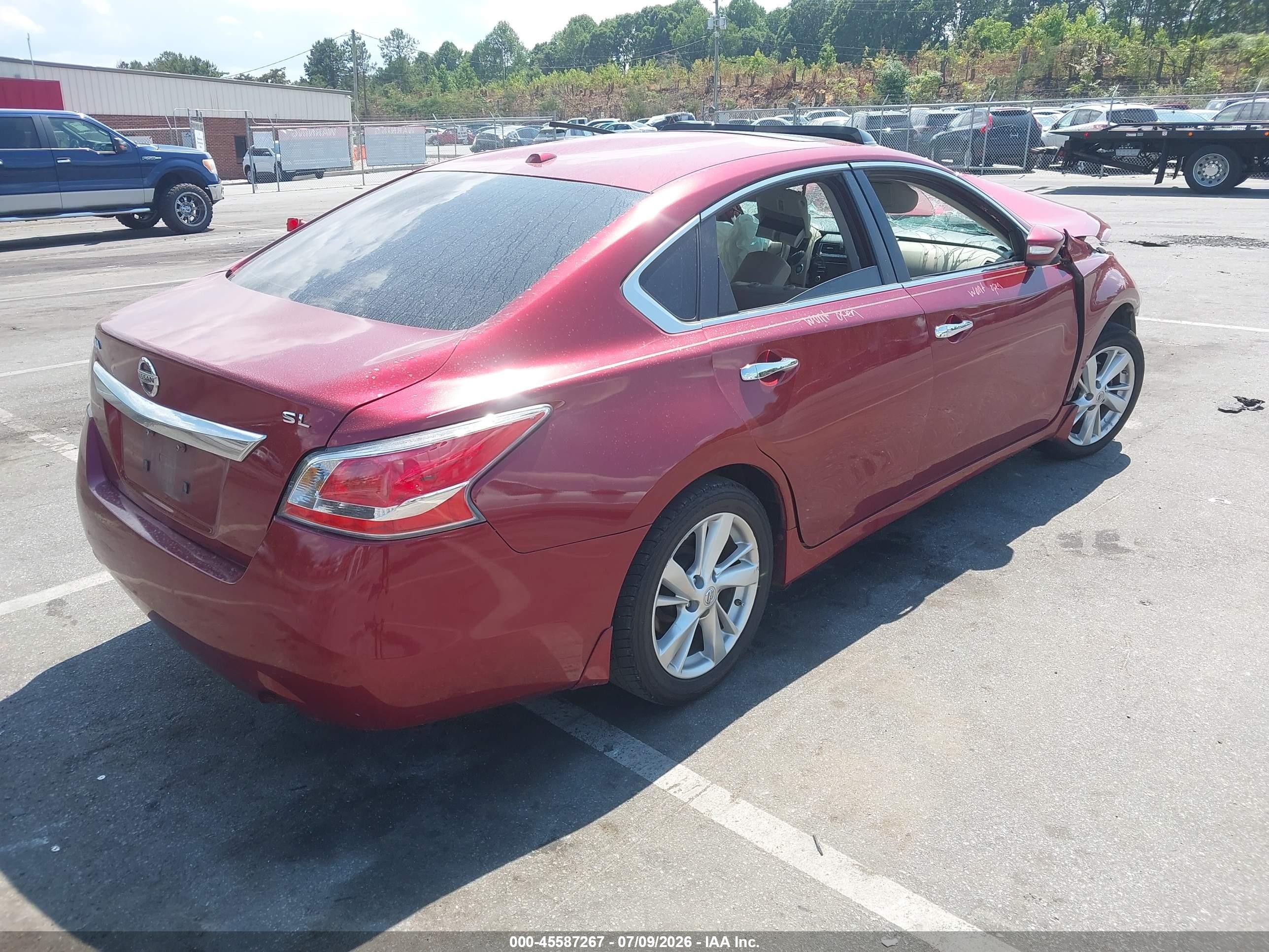 2015 Nissan Altima 2.5 Sl Red vin: 1N4AL3AP2FN404072