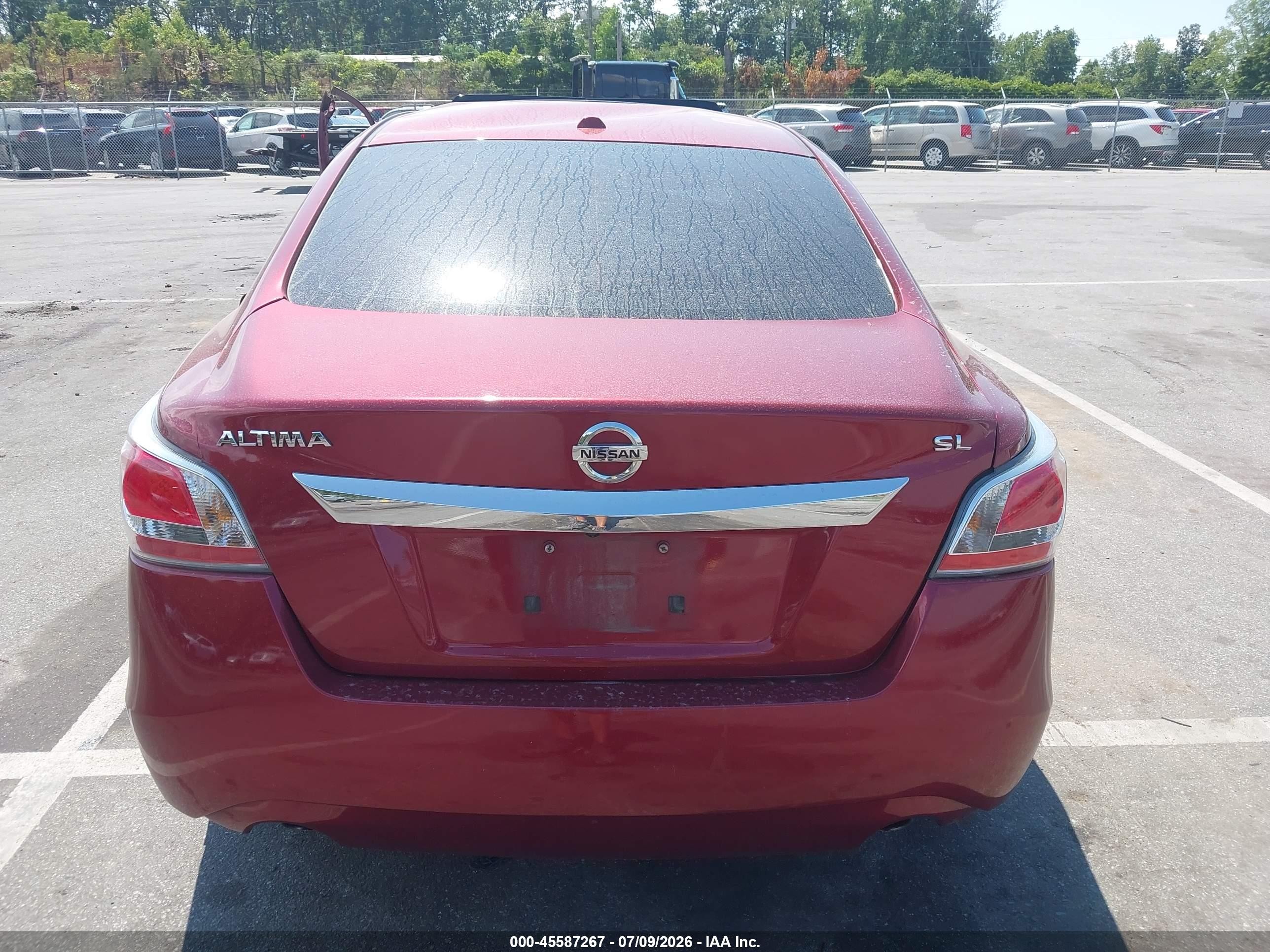 2015 Nissan Altima 2.5 Sl Red vin: 1N4AL3AP2FN404072