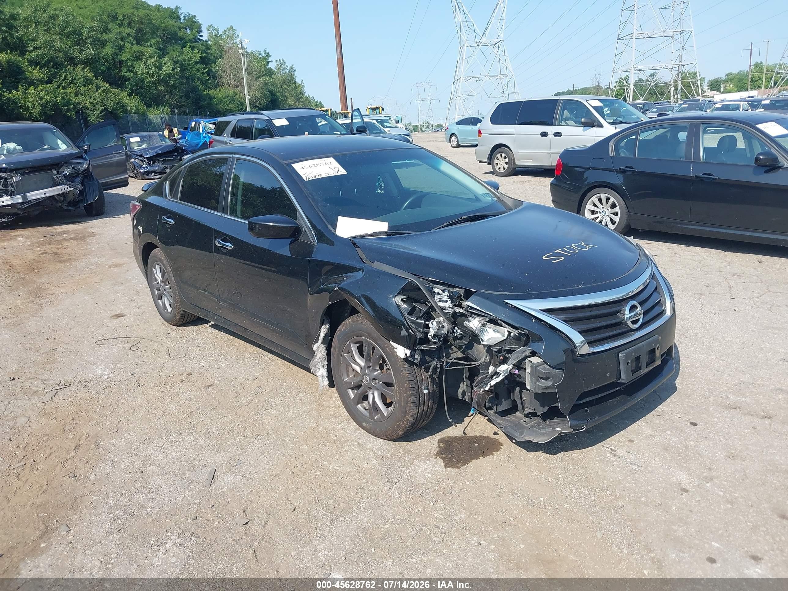 2015 Nissan Altima 2.5 S Black vin: 1N4AL3AP2FN407604