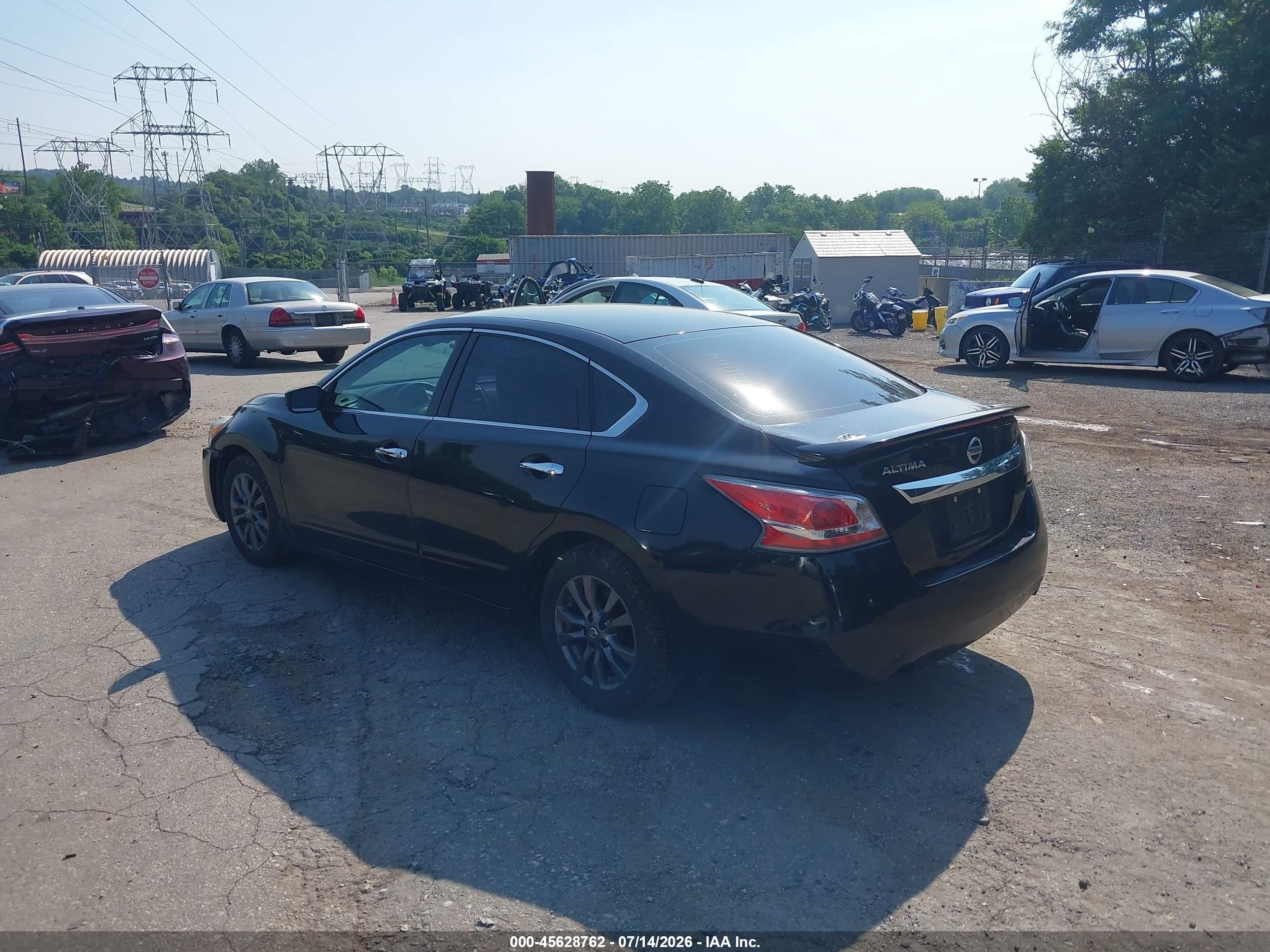 2015 Nissan Altima 2.5 S Black vin: 1N4AL3AP2FN407604