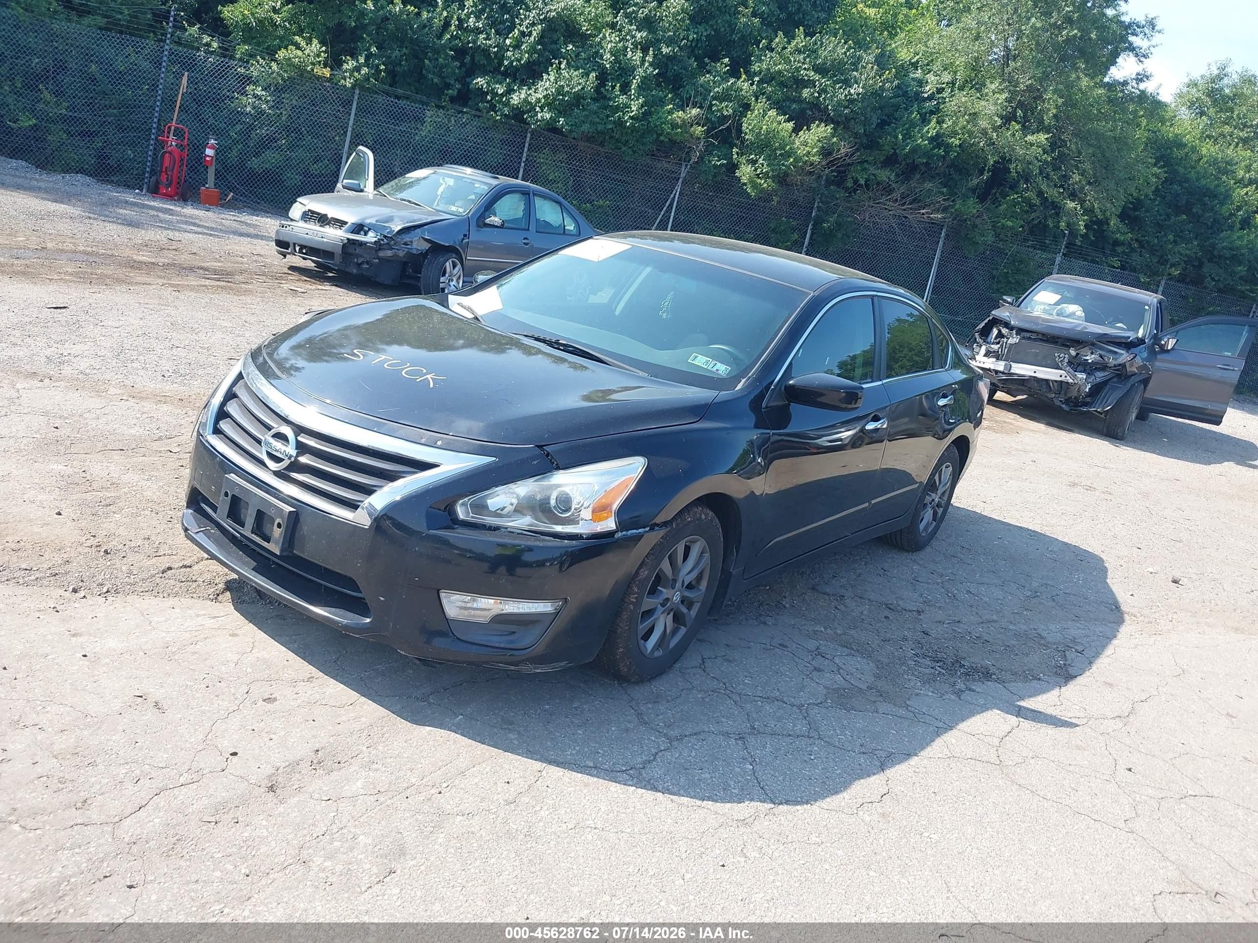 2015 Nissan Altima 2.5 S Black vin: 1N4AL3AP2FN407604