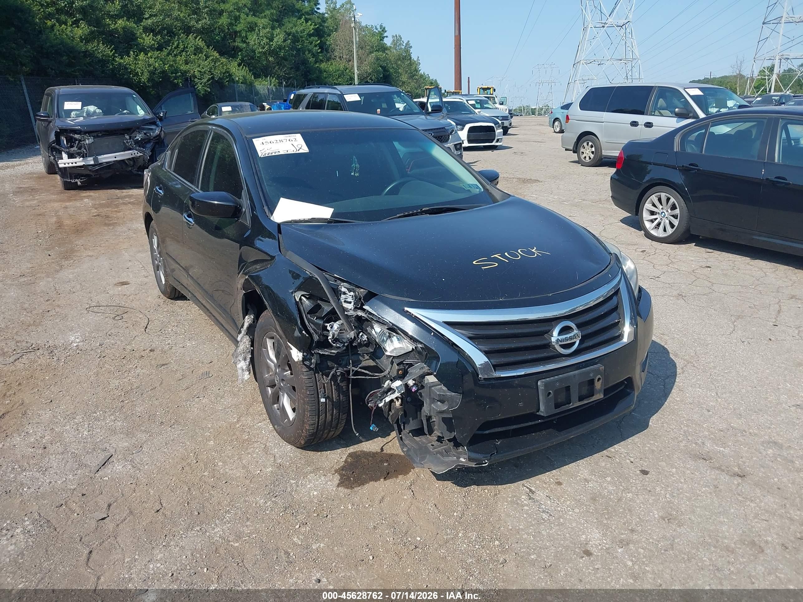 2015 Nissan Altima 2.5 S Black vin: 1N4AL3AP2FN407604