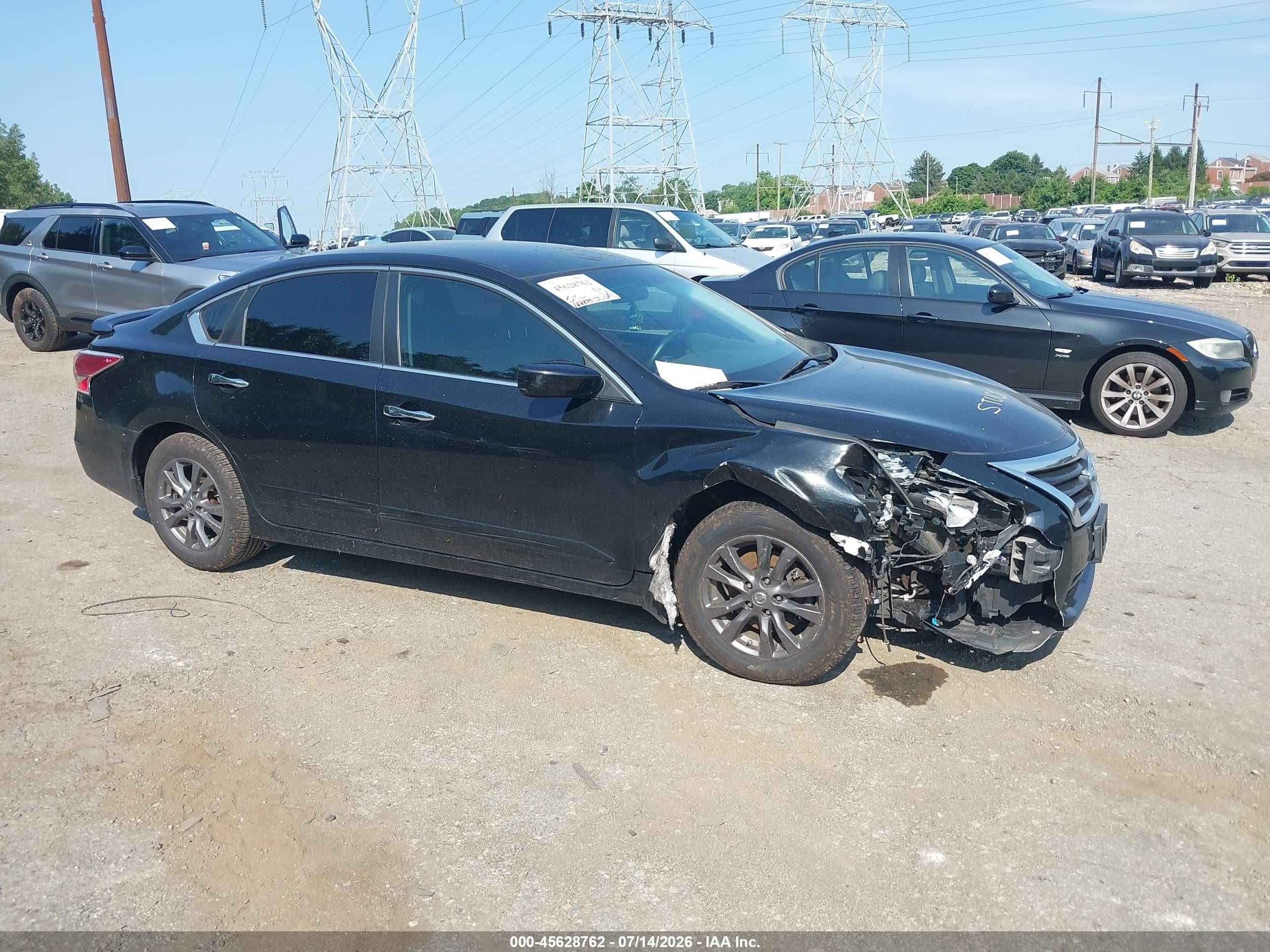 2015 Nissan Altima 2.5 S Black vin: 1N4AL3AP2FN407604