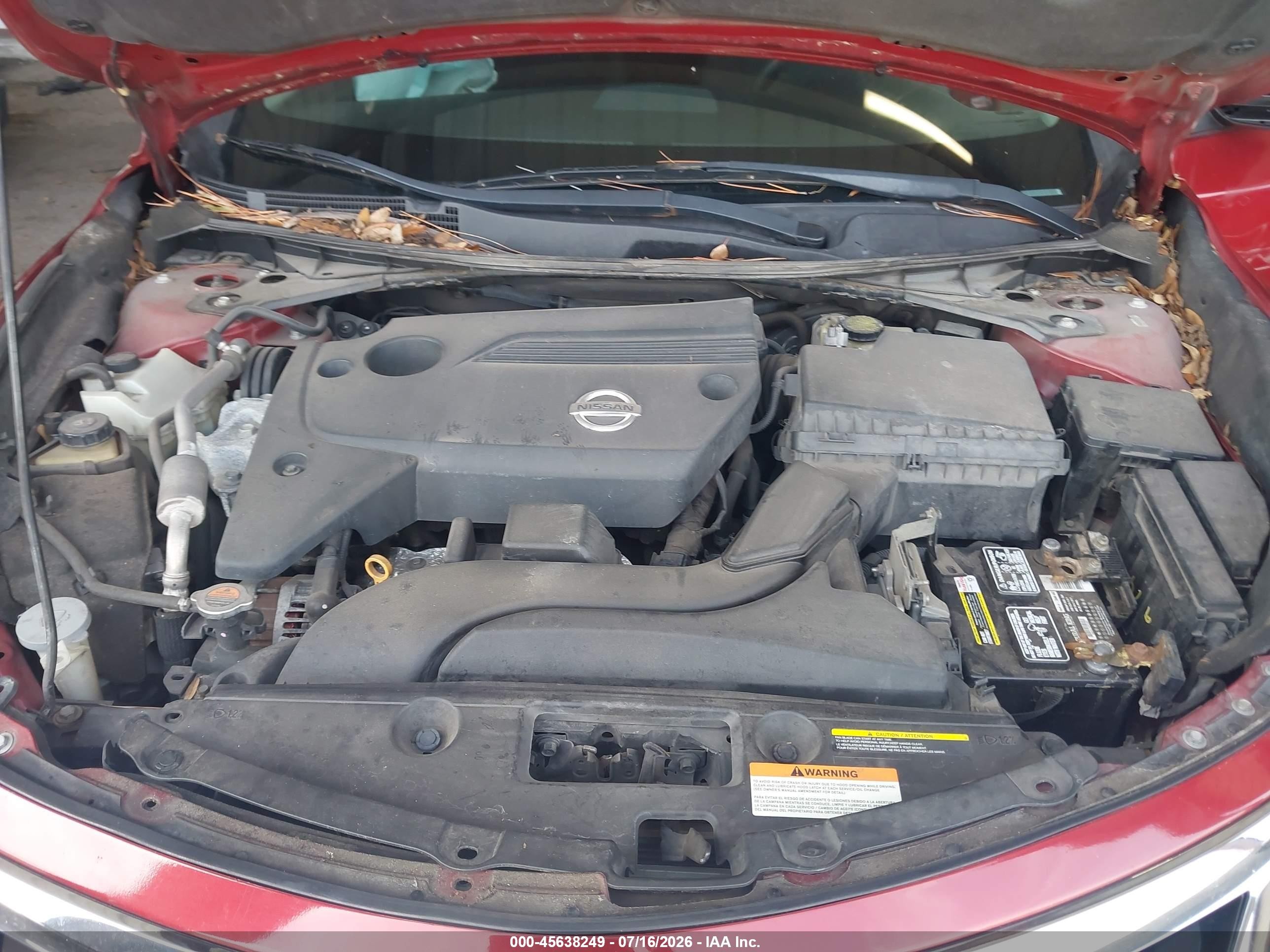 2015 Nissan Altima Red vin: 1N4AL3AP2FN887689