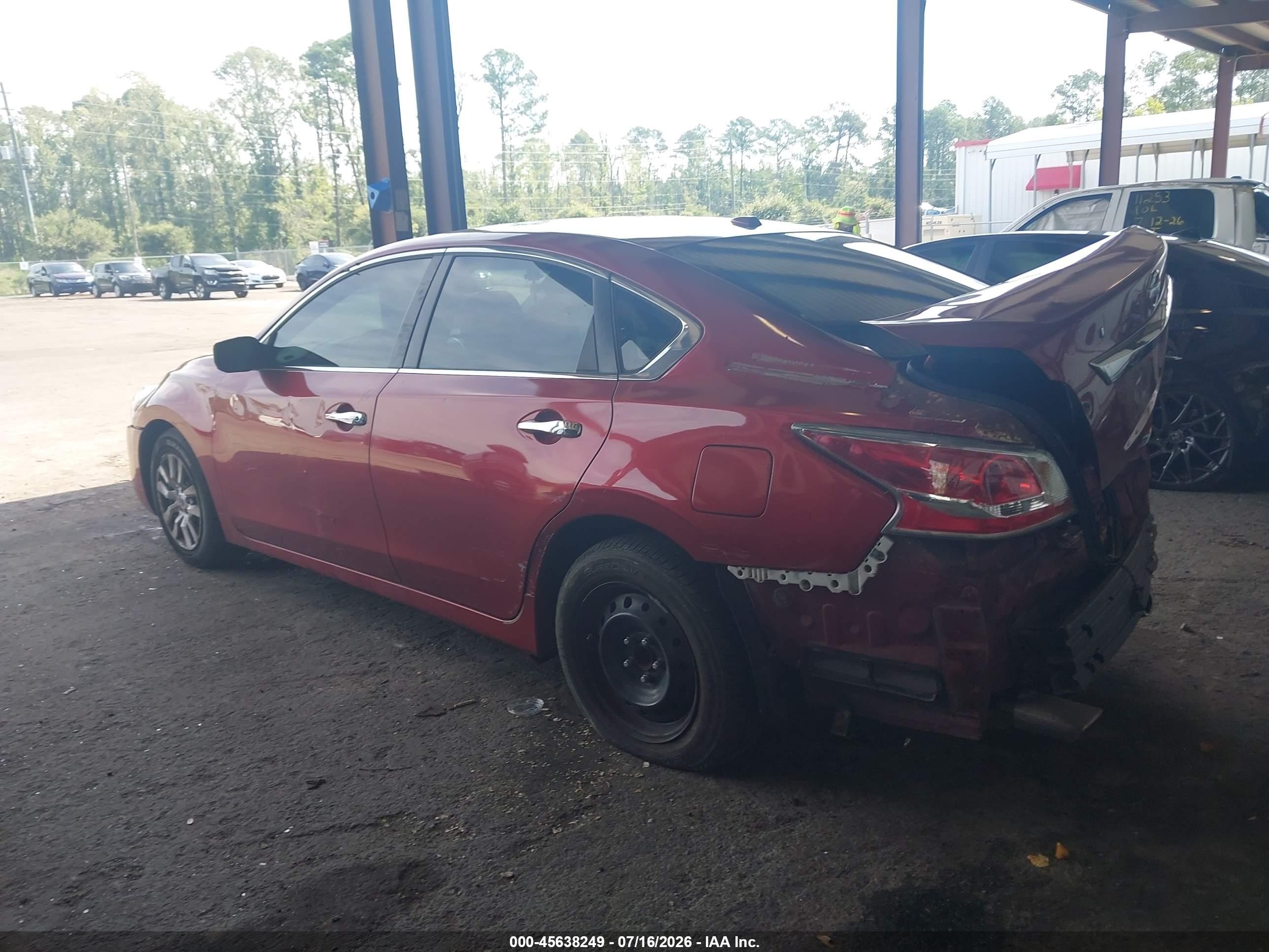2015 Nissan Altima Red vin: 1N4AL3AP2FN887689