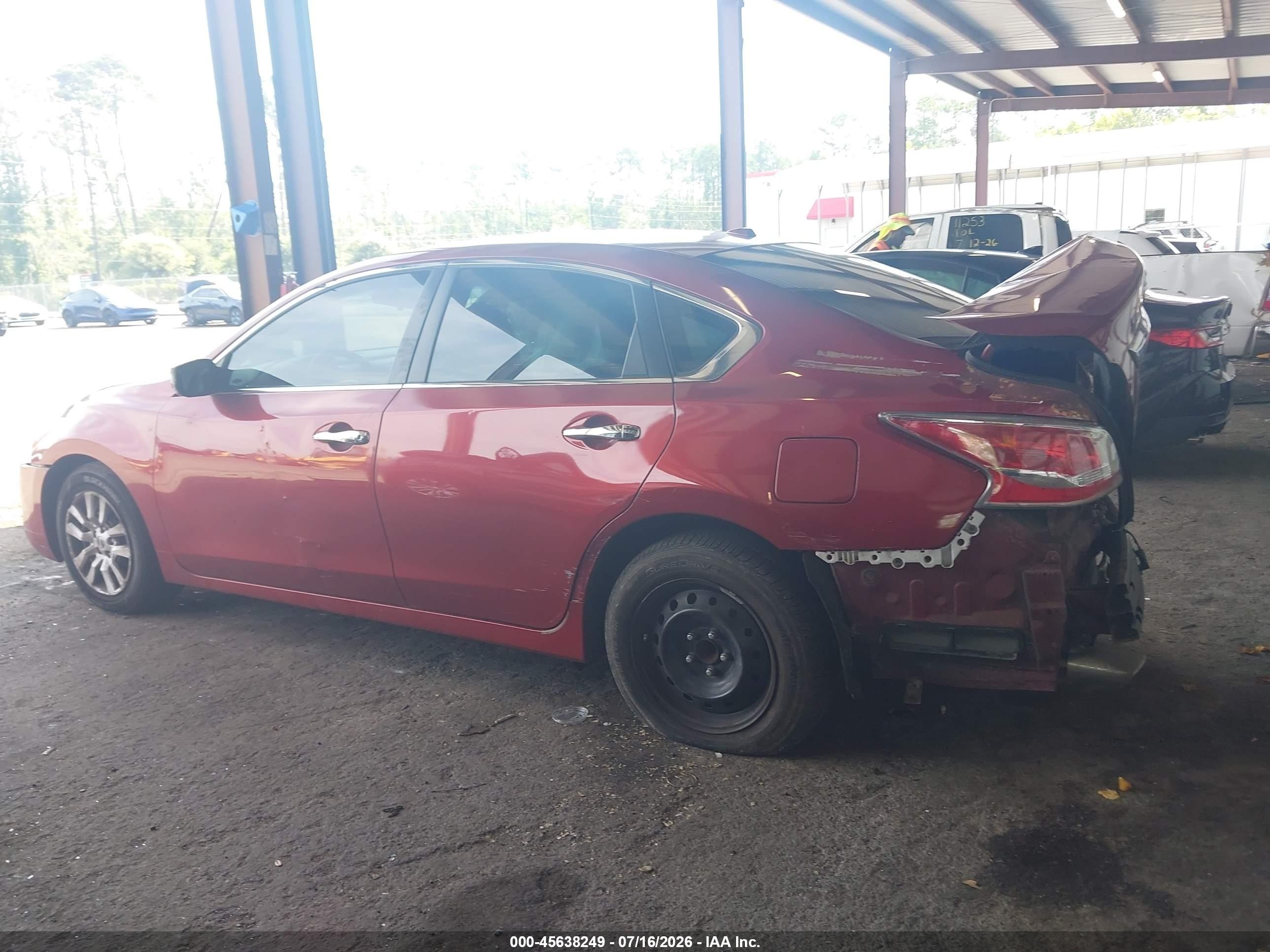 2015 Nissan Altima Red vin: 1N4AL3AP2FN887689