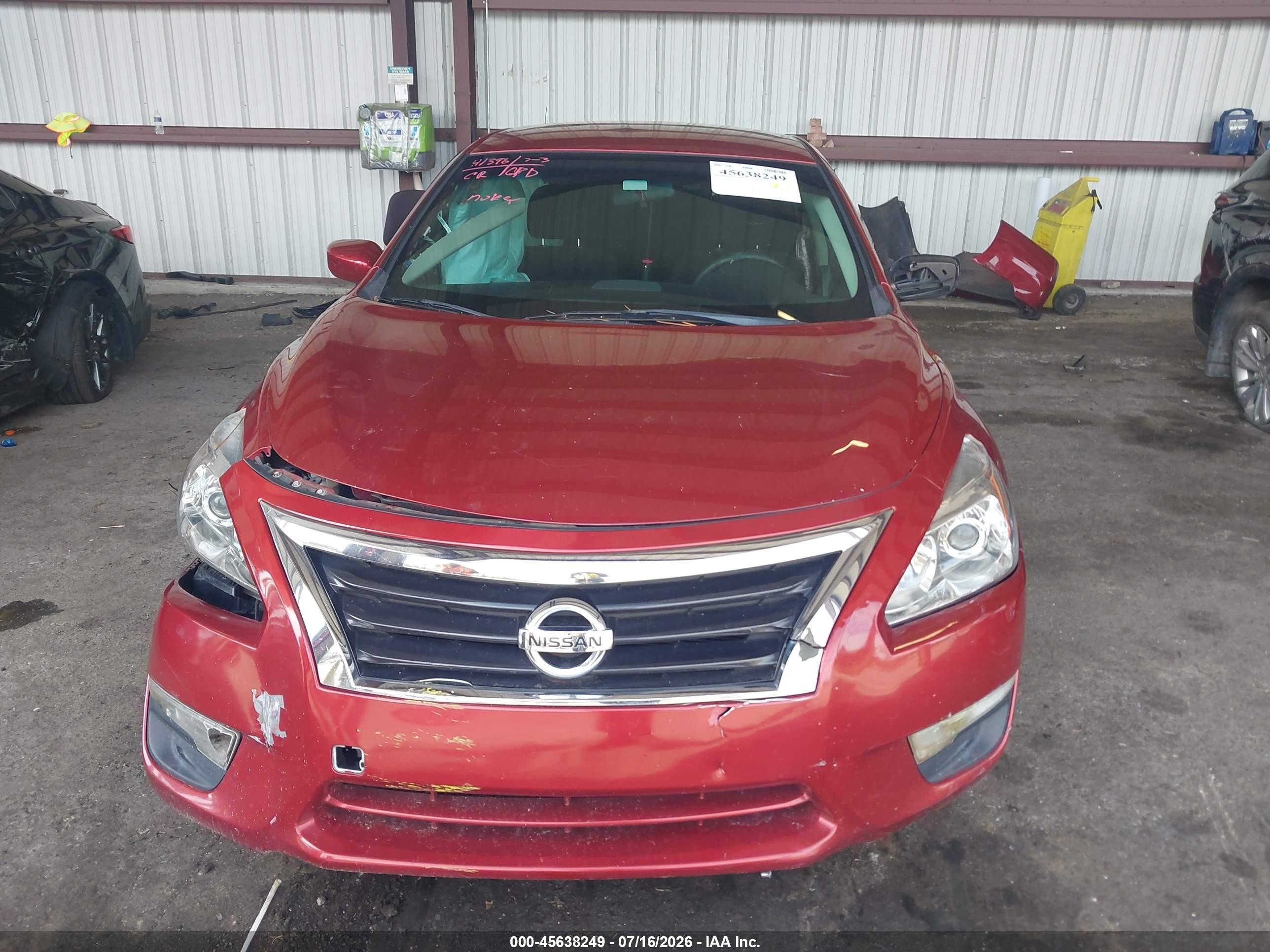 2015 Nissan Altima Red vin: 1N4AL3AP2FN887689