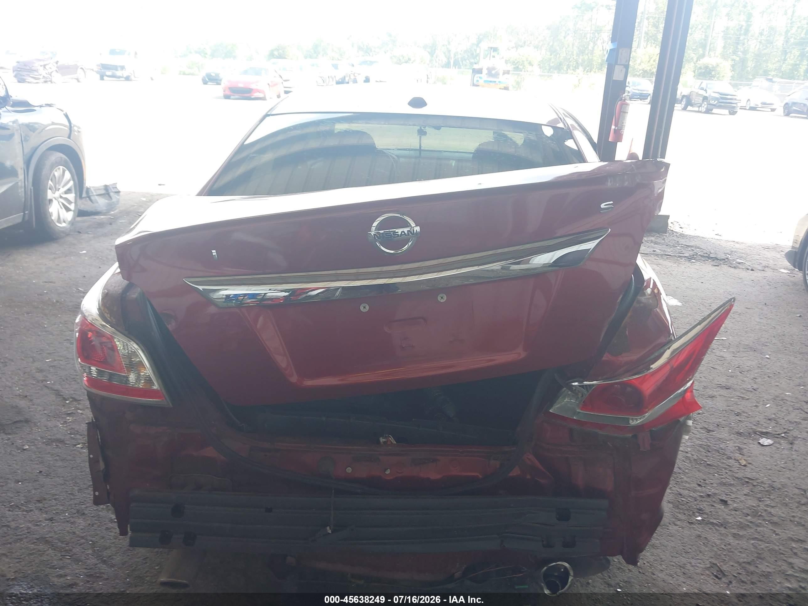 2015 Nissan Altima Red vin: 1N4AL3AP2FN887689