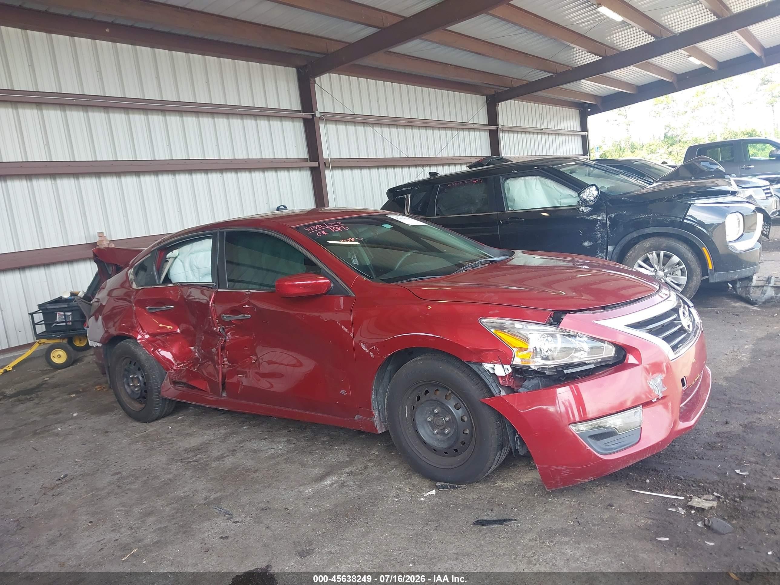 2015 Nissan Altima Red vin: 1N4AL3AP2FN887689