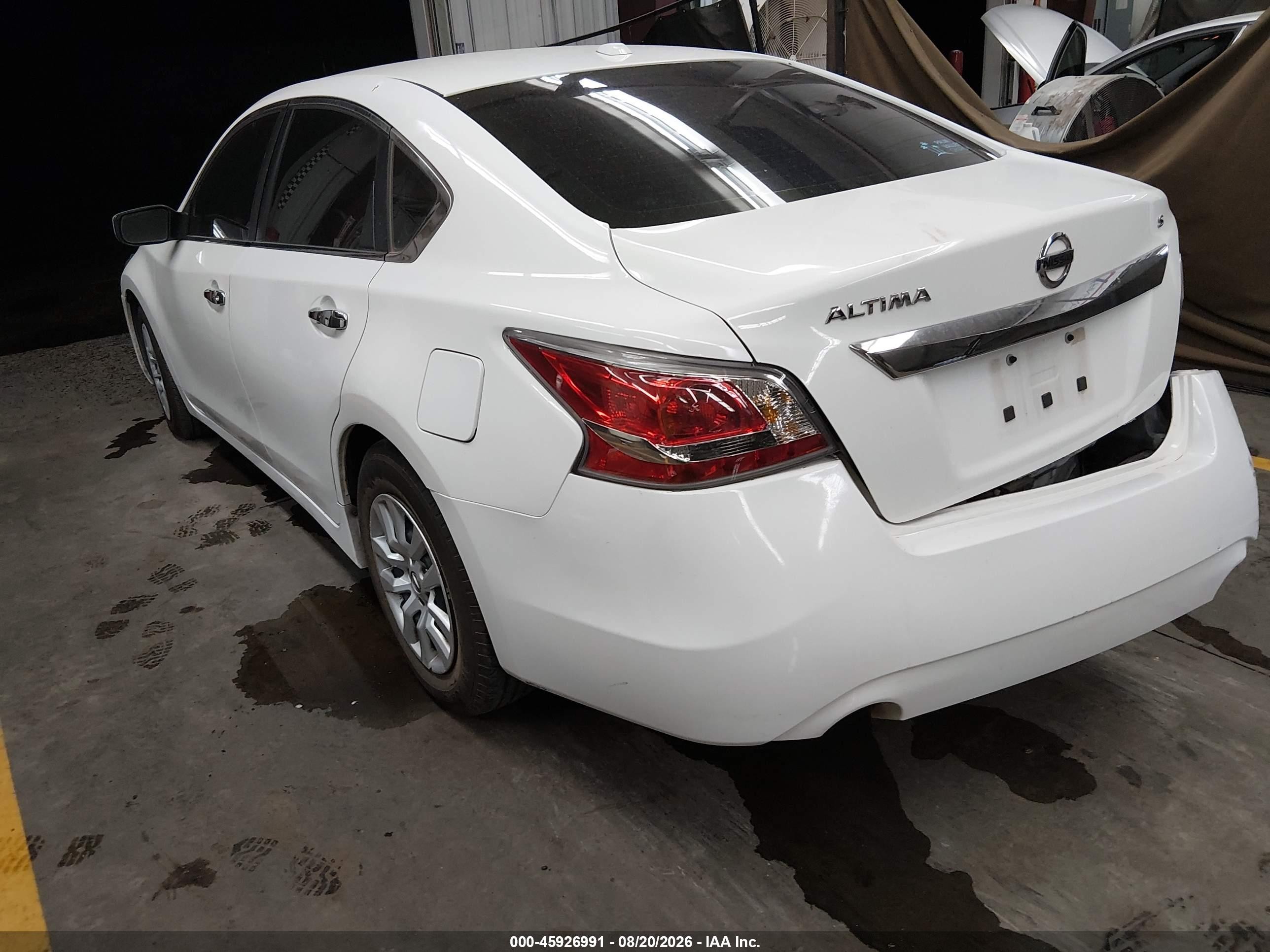 2015 Nissan Altima 2.5/2.5 S/2.5 Sl/2.5 Sv White vin: 1N4AL3AP2FN887935