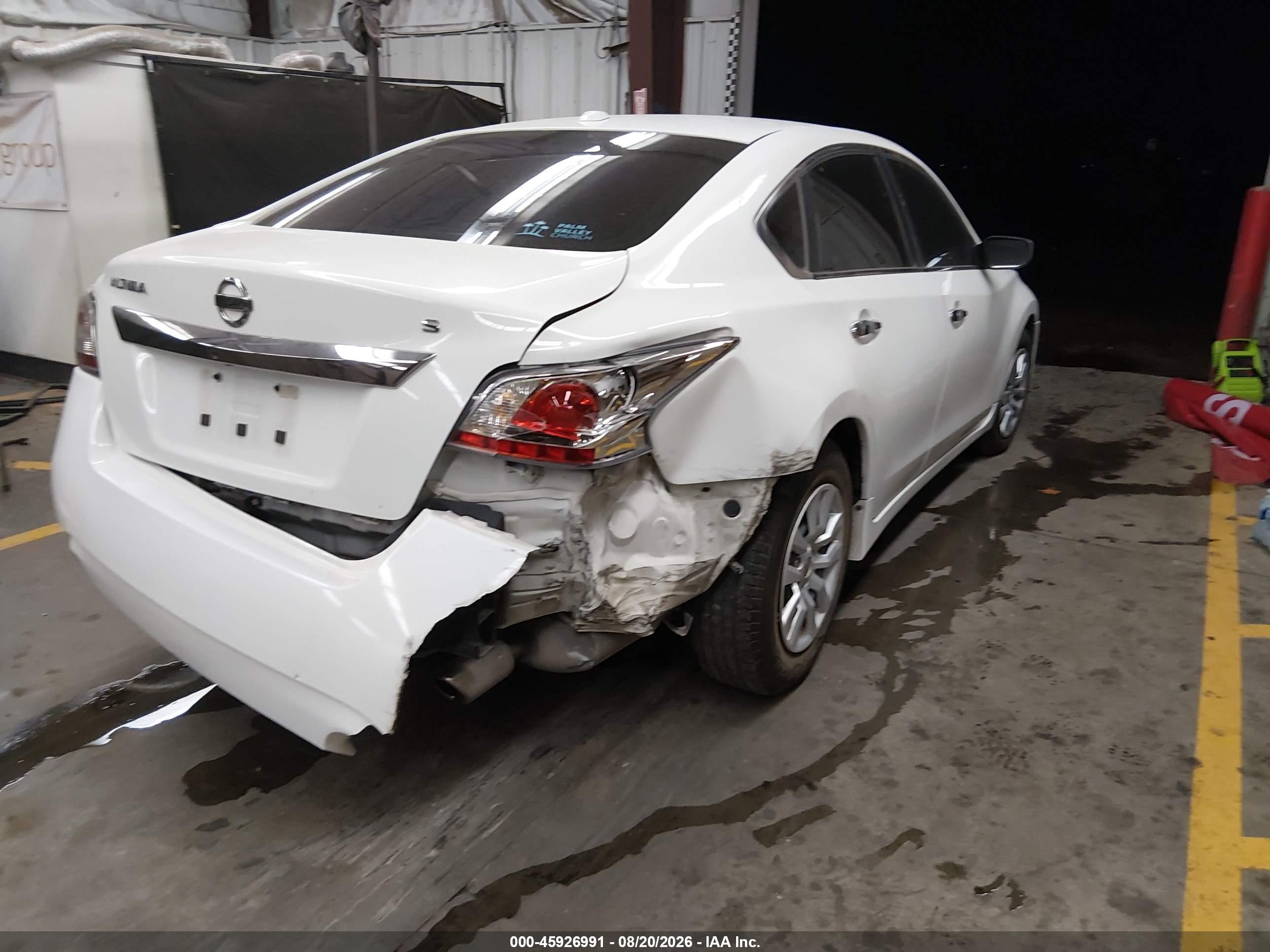 2015 Nissan Altima 2.5/2.5 S/2.5 Sl/2.5 Sv White vin: 1N4AL3AP2FN887935