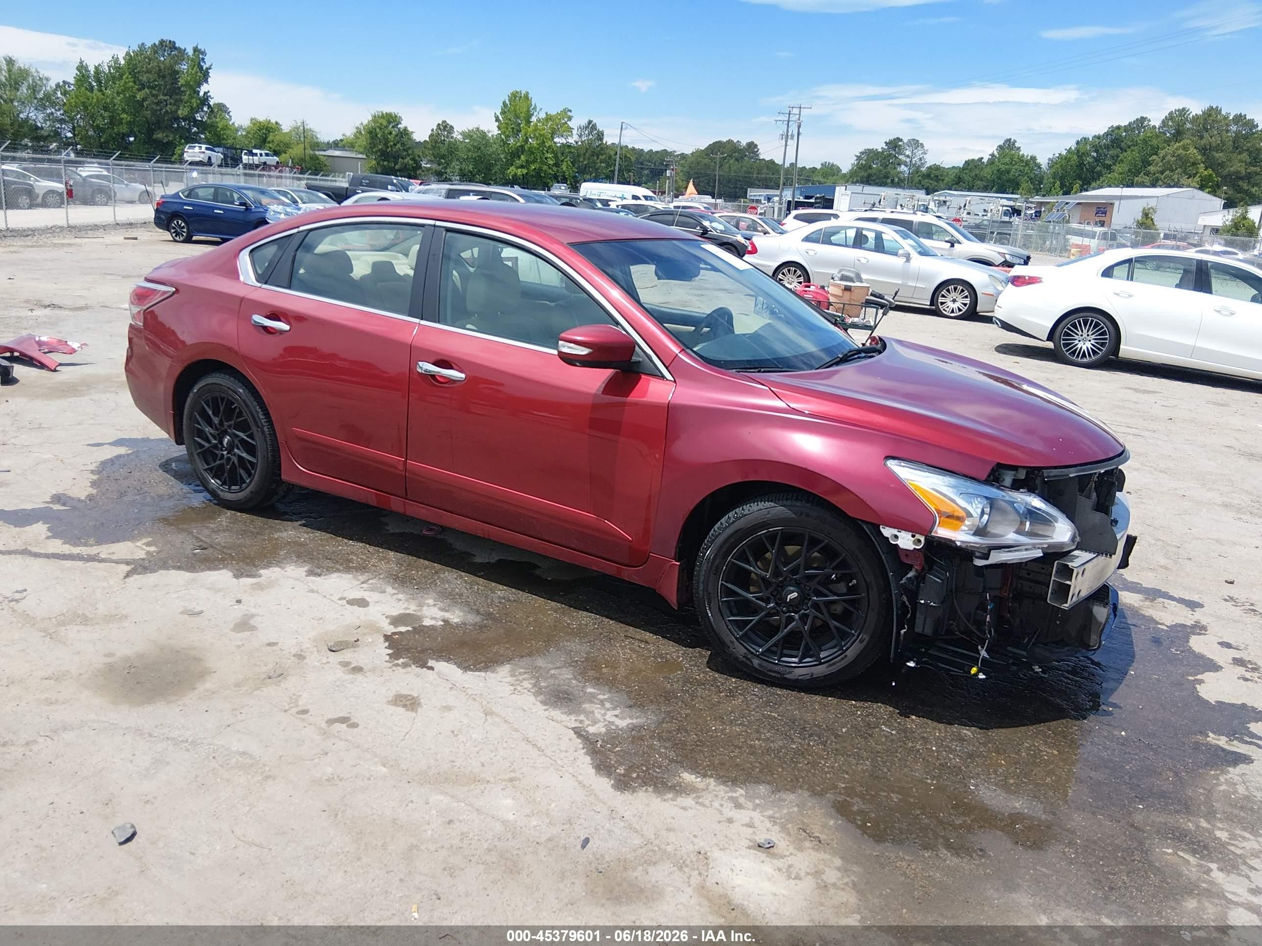 2015 Nissan Altima 2.5 Sl Burgundy vin: 1N4AL3AP2FN907150