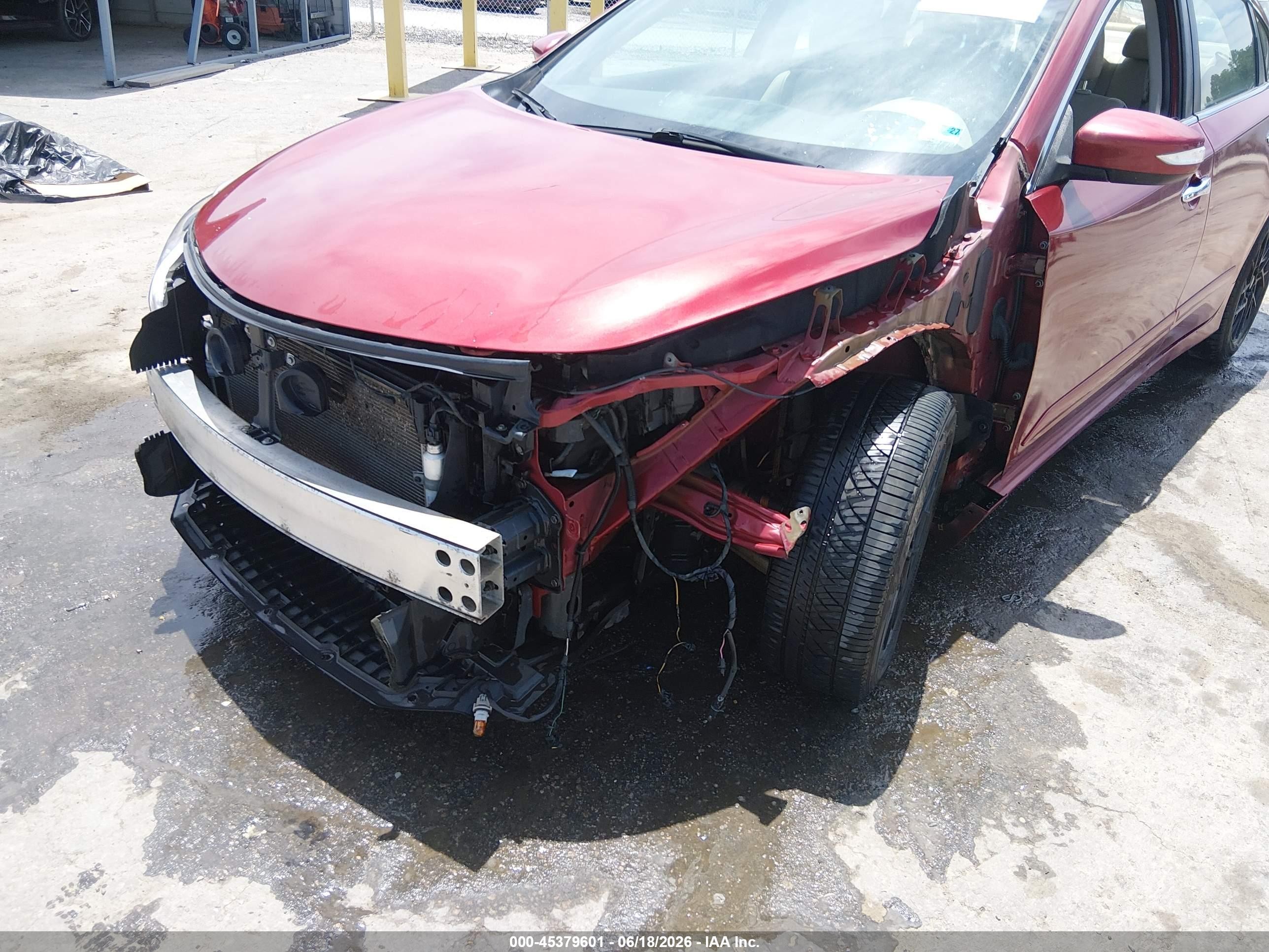 2015 Nissan Altima 2.5 Sl Burgundy vin: 1N4AL3AP2FN907150