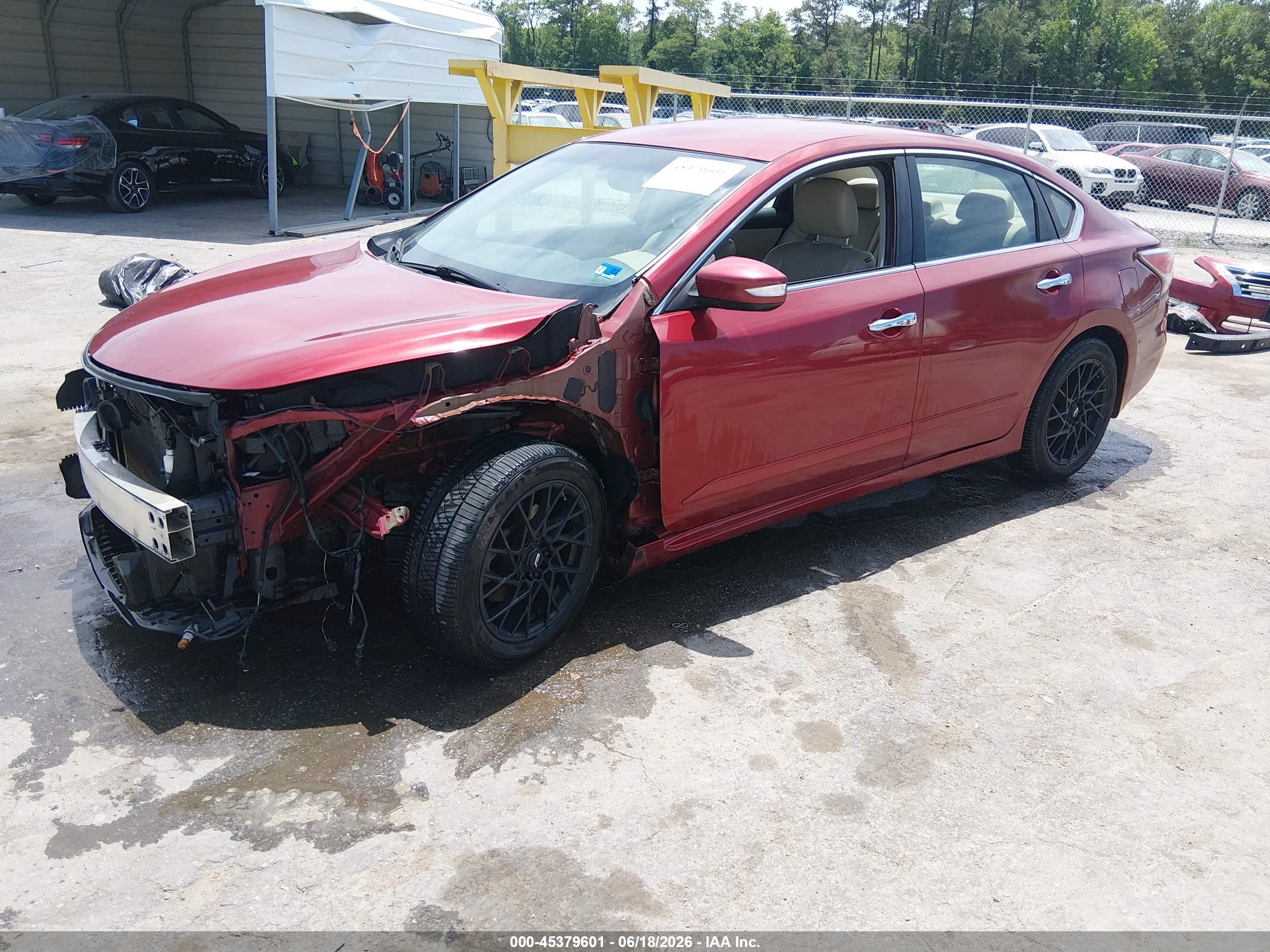 2015 Nissan Altima 2.5 Sl Burgundy vin: 1N4AL3AP2FN907150