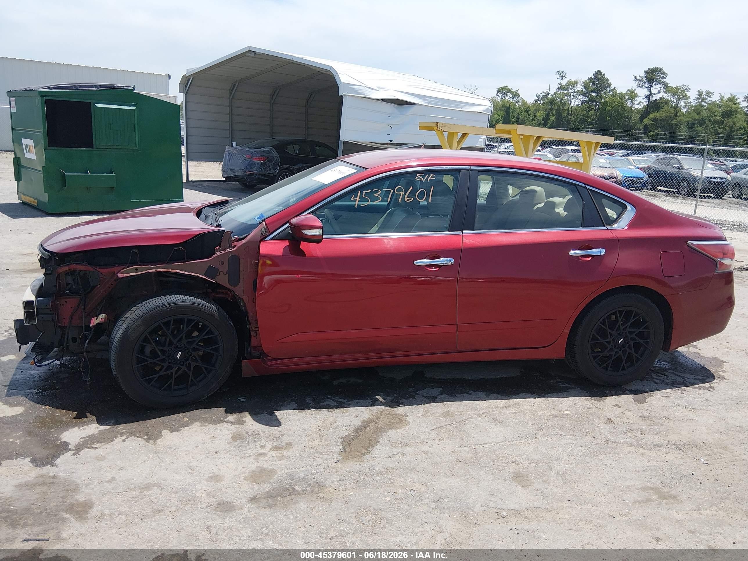 2015 Nissan Altima 2.5 Sl Burgundy vin: 1N4AL3AP2FN907150