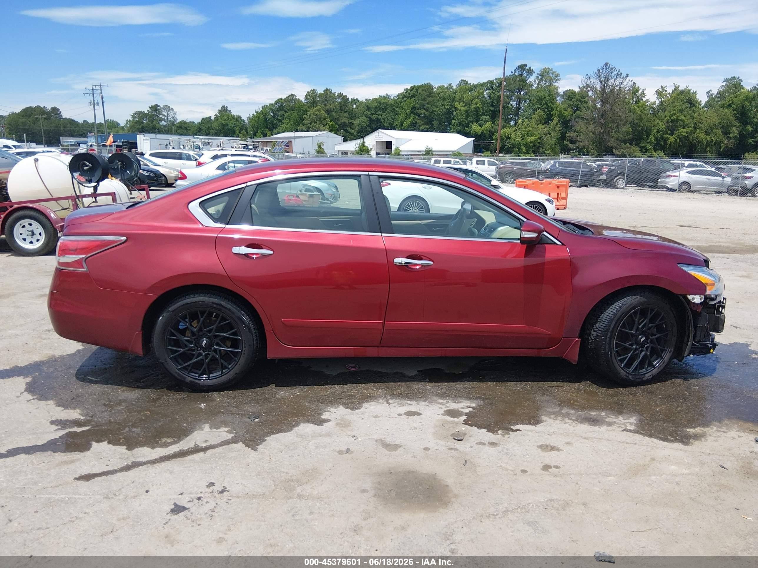 2015 Nissan Altima 2.5 Sl Burgundy vin: 1N4AL3AP2FN907150