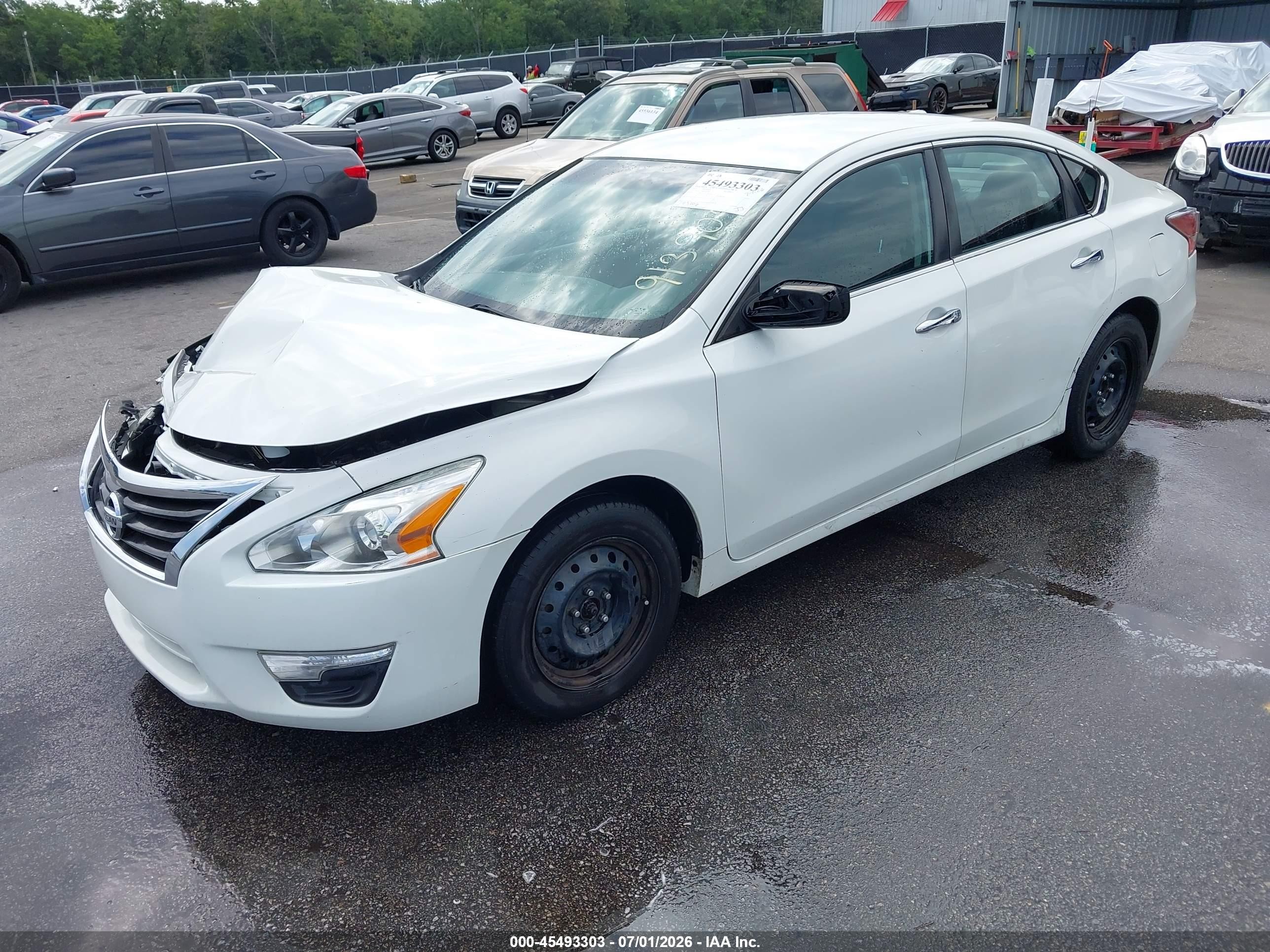 2015 Nissan Altima 2.5 S White vin: 1N4AL3AP2FN913904