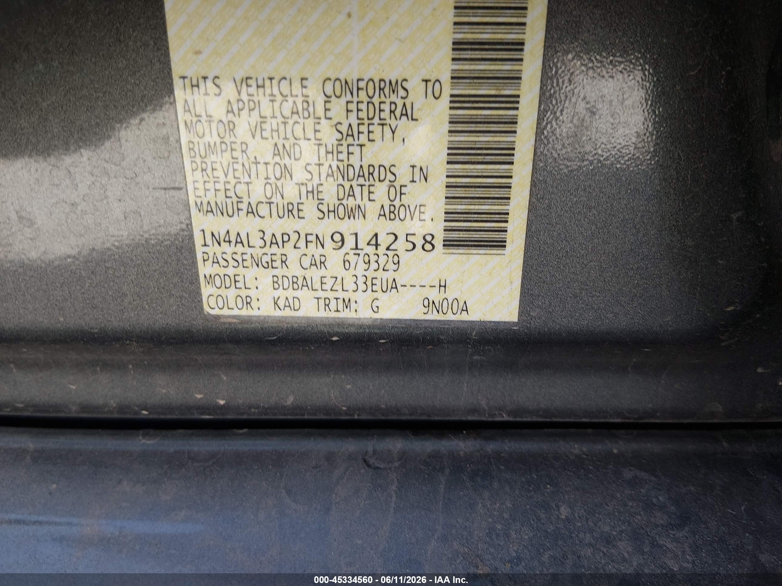 2015 Nissan Altima 2.5 S Gray vin: 1N4AL3AP2FN914258