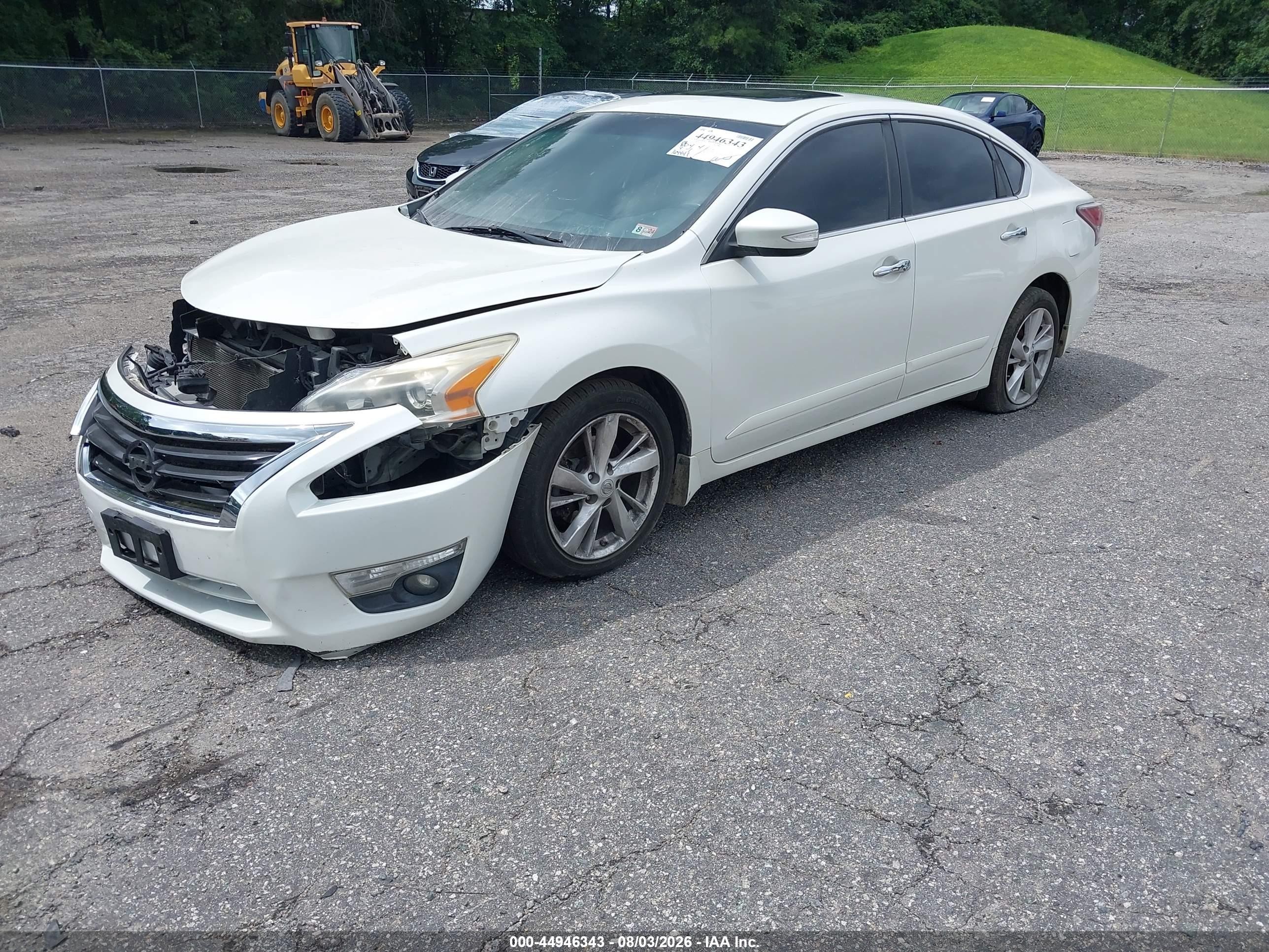 2015 Nissan Altima 2.5 Sl White vin: 1N4AL3AP2FN919850
