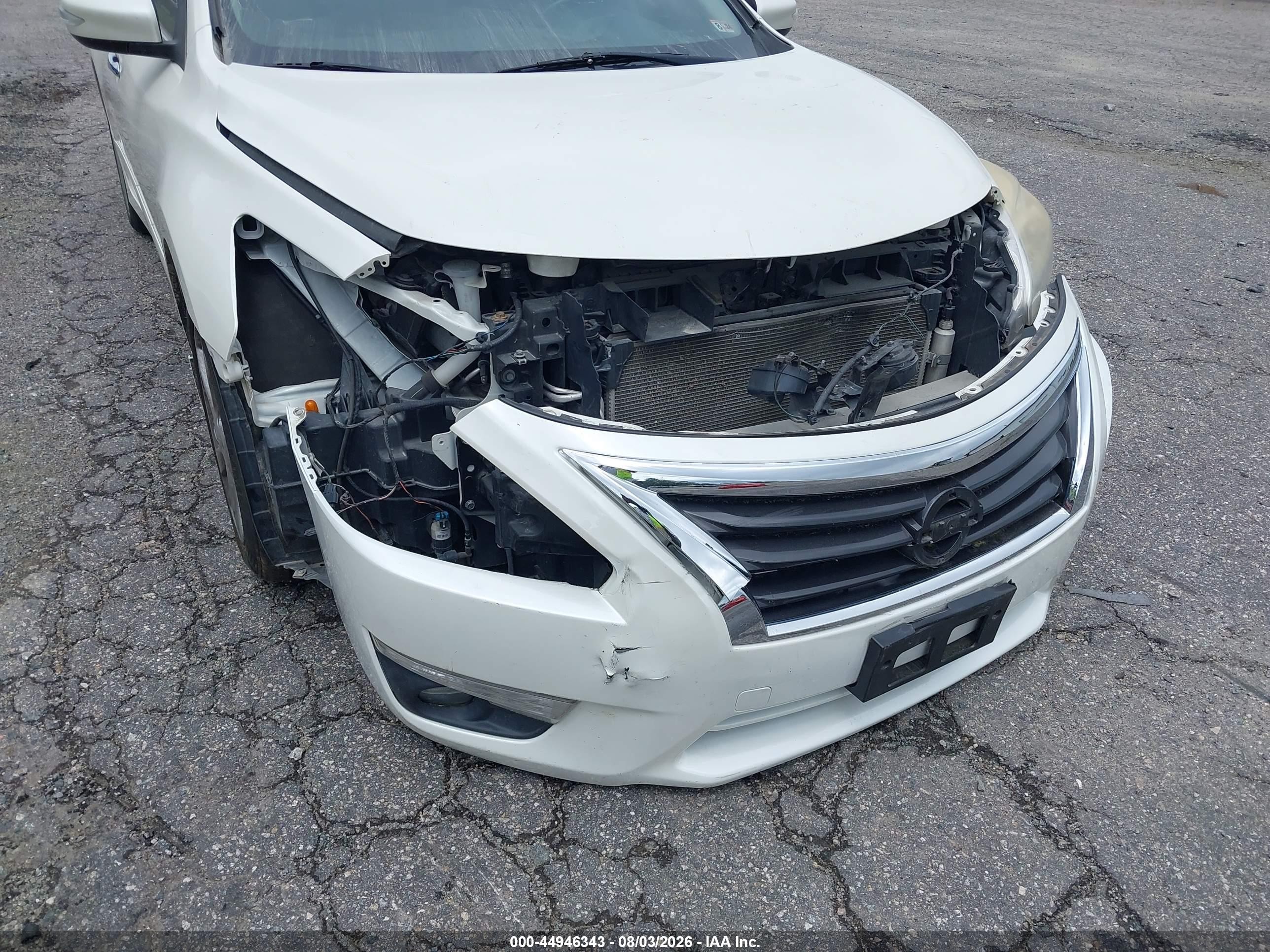 2015 Nissan Altima 2.5 Sl White vin: 1N4AL3AP2FN919850