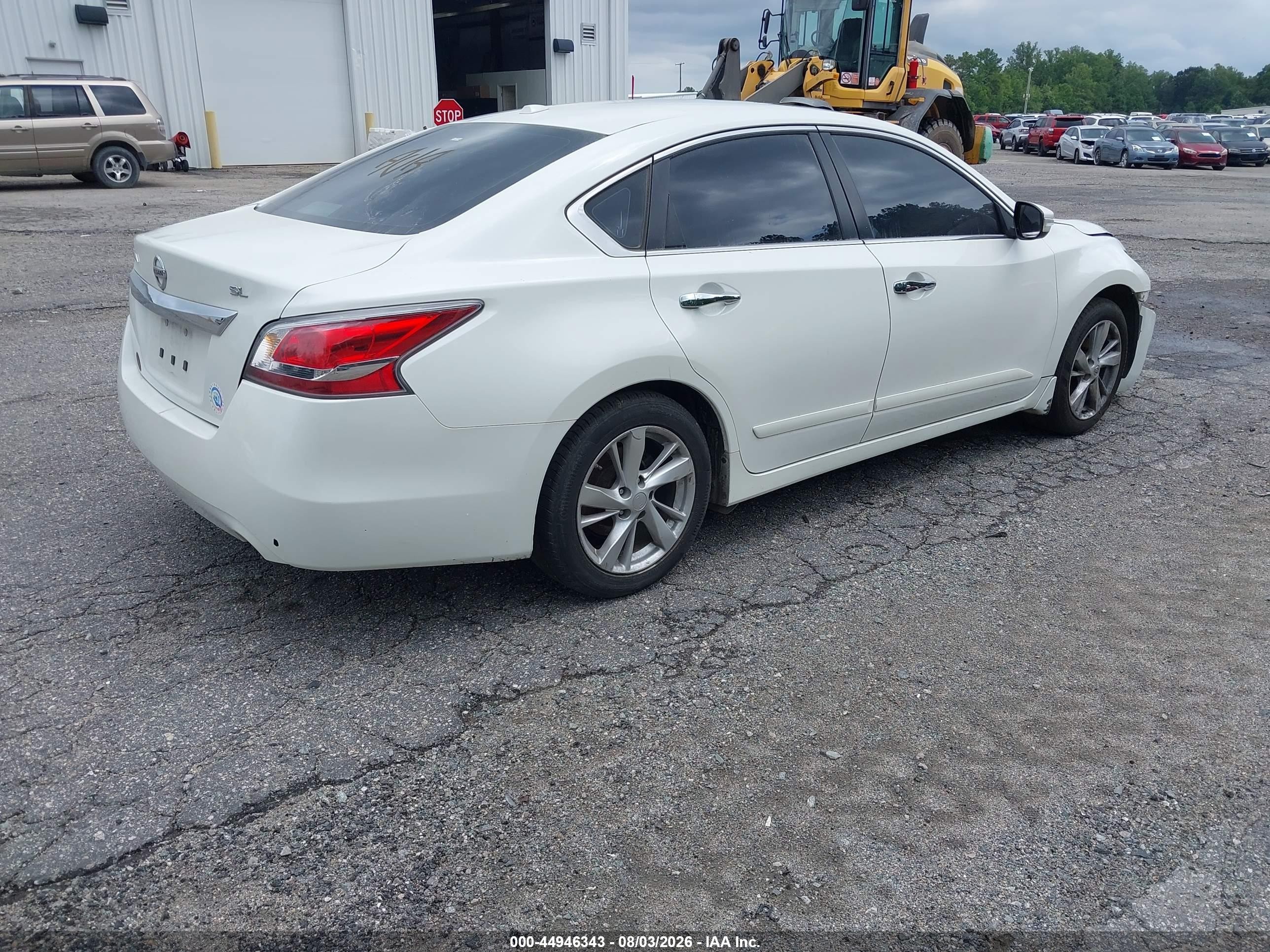 2015 Nissan Altima 2.5 Sl White vin: 1N4AL3AP2FN919850