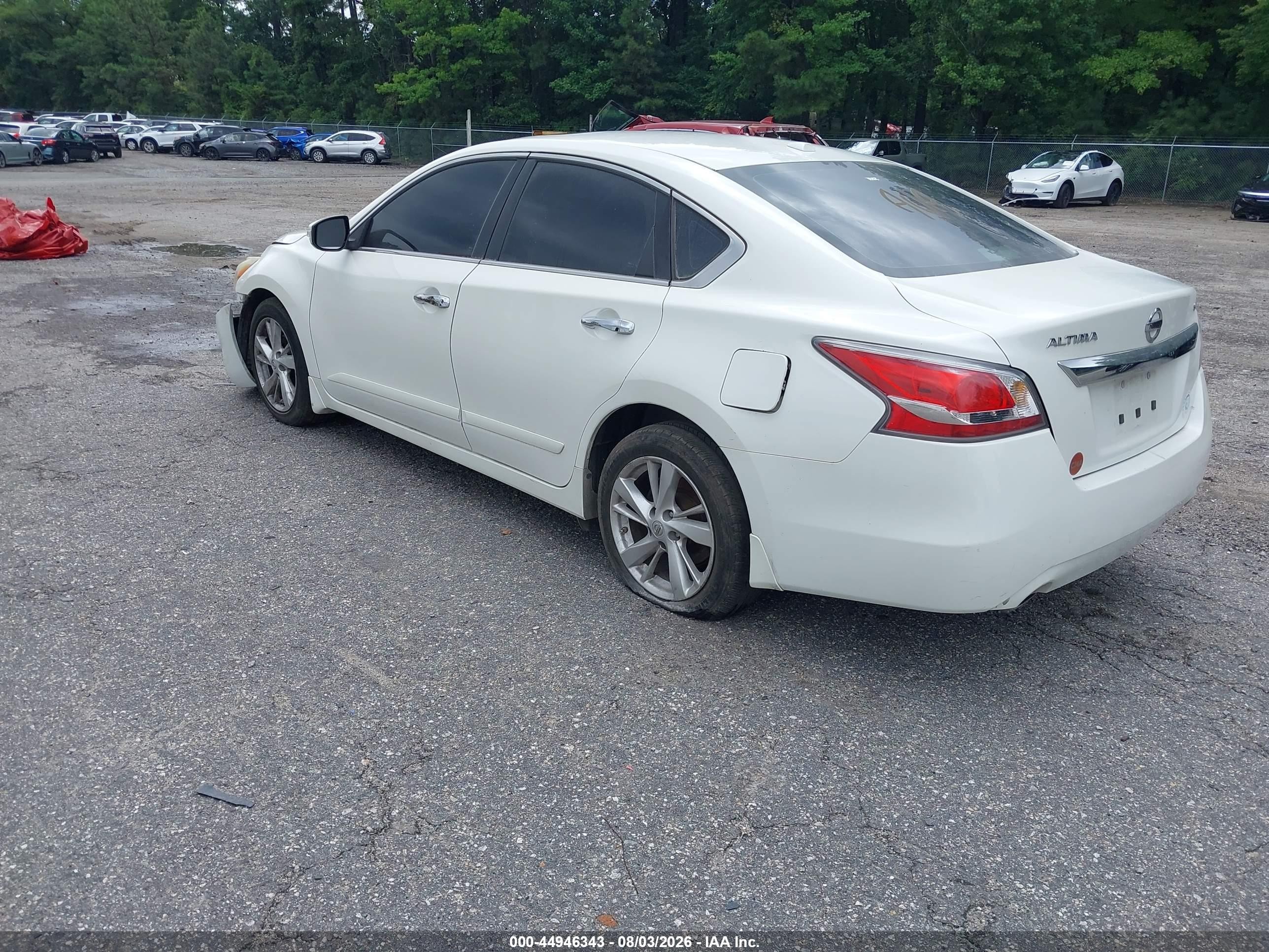 2015 Nissan Altima 2.5 Sl White vin: 1N4AL3AP2FN919850