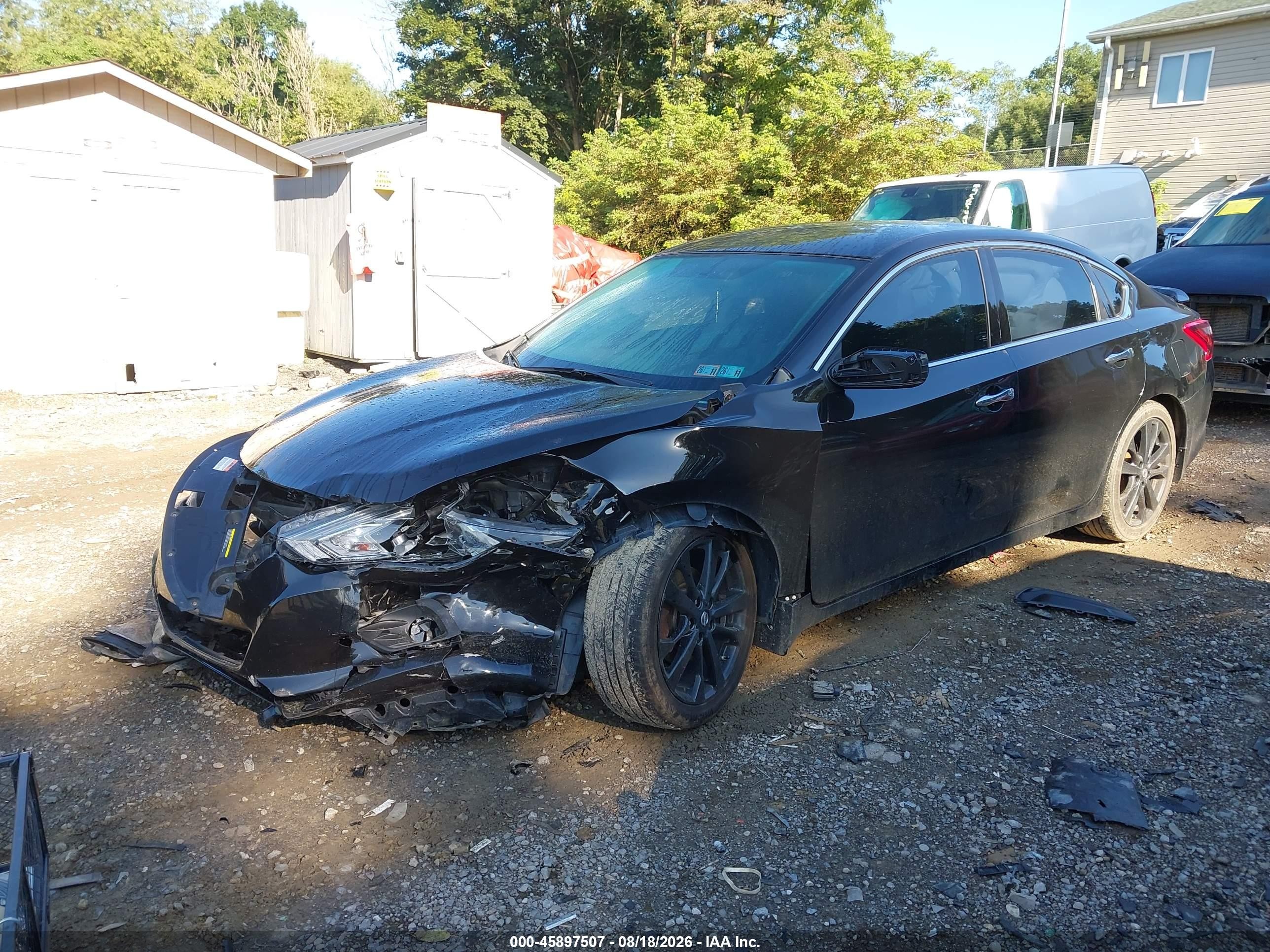 2018 Nissan Altima 2.5 Sr Черный vin: 1N4AL3AP2JC158760