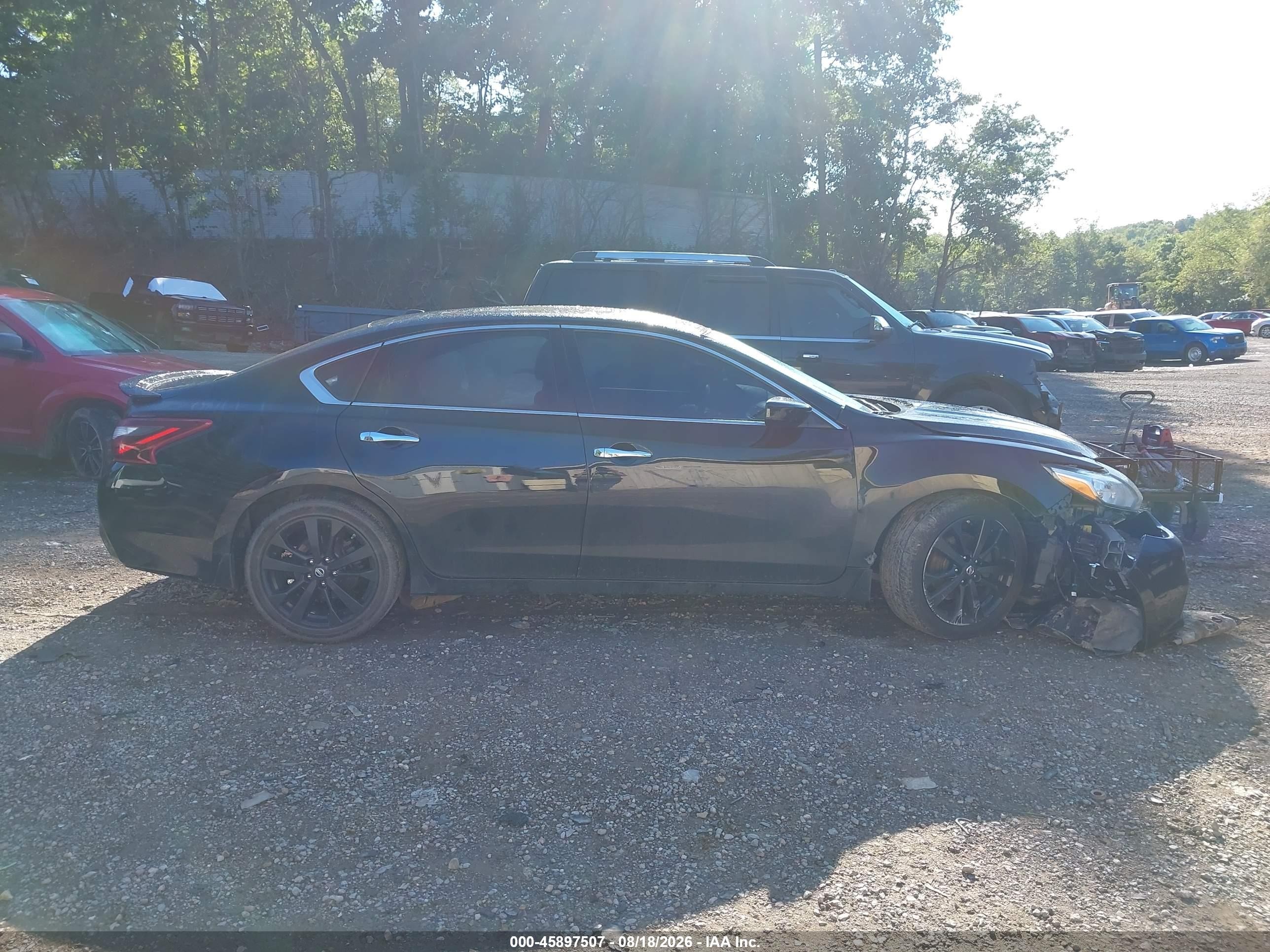 2018 Nissan Altima 2.5 Sr Черный vin: 1N4AL3AP2JC158760
