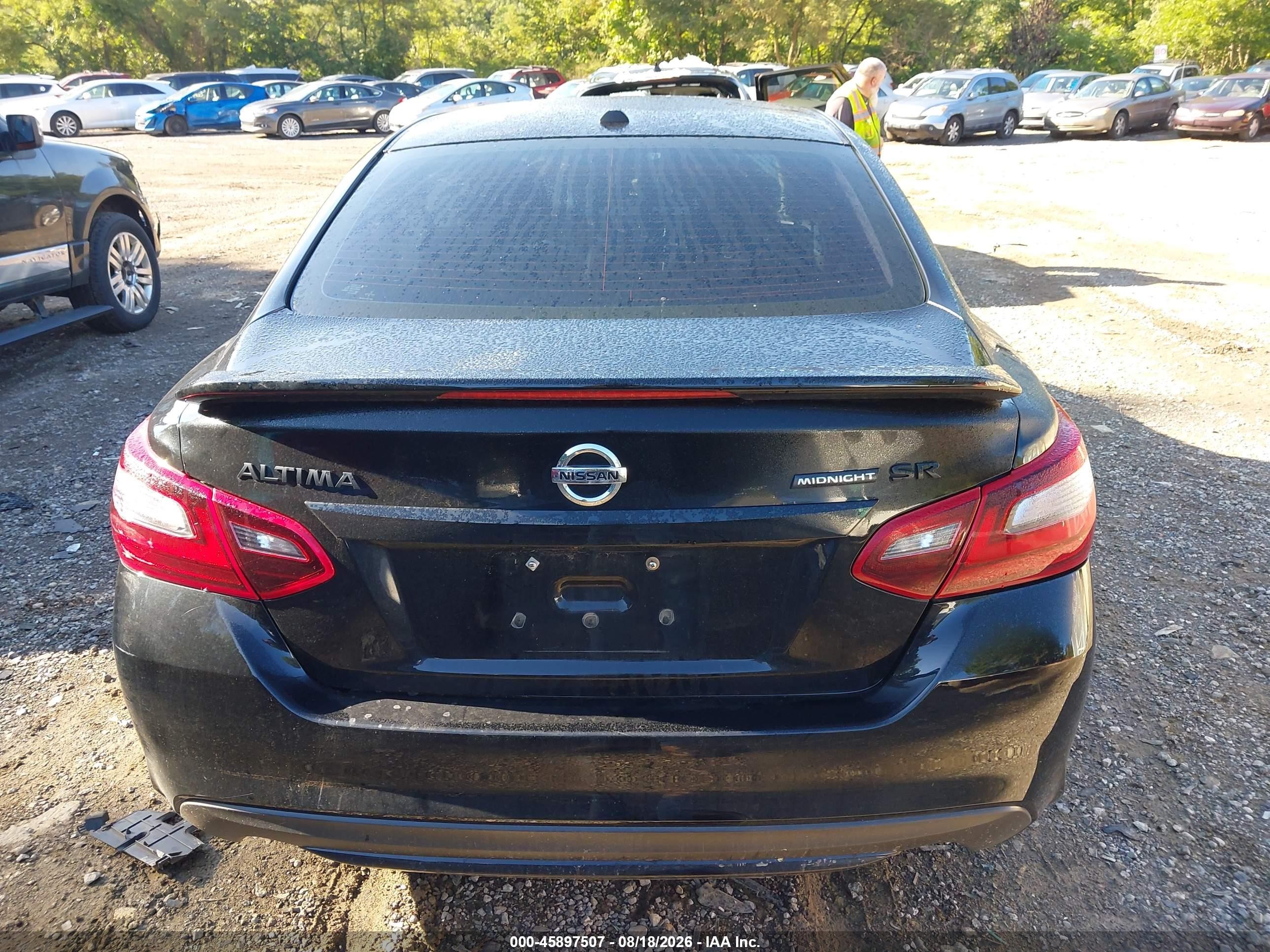 2018 Nissan Altima 2.5 Sr Черный vin: 1N4AL3AP2JC158760