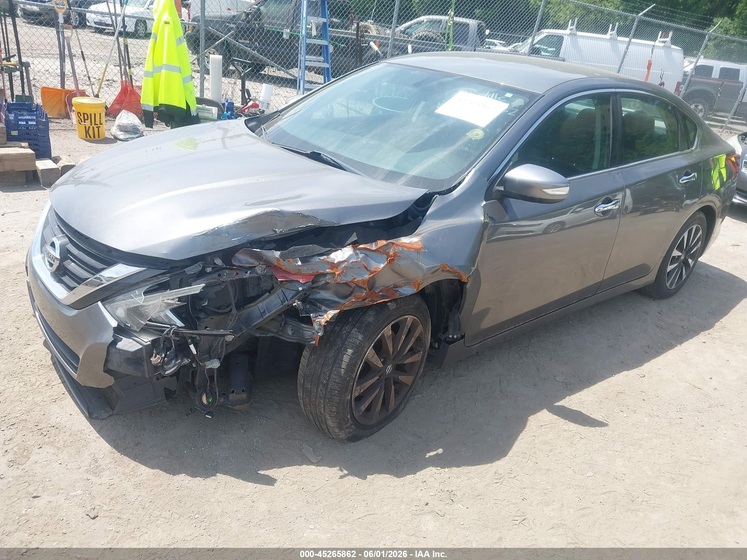 2018 Nissan Altima 2.5 Sl Gray vin: 1N4AL3AP2JC215636