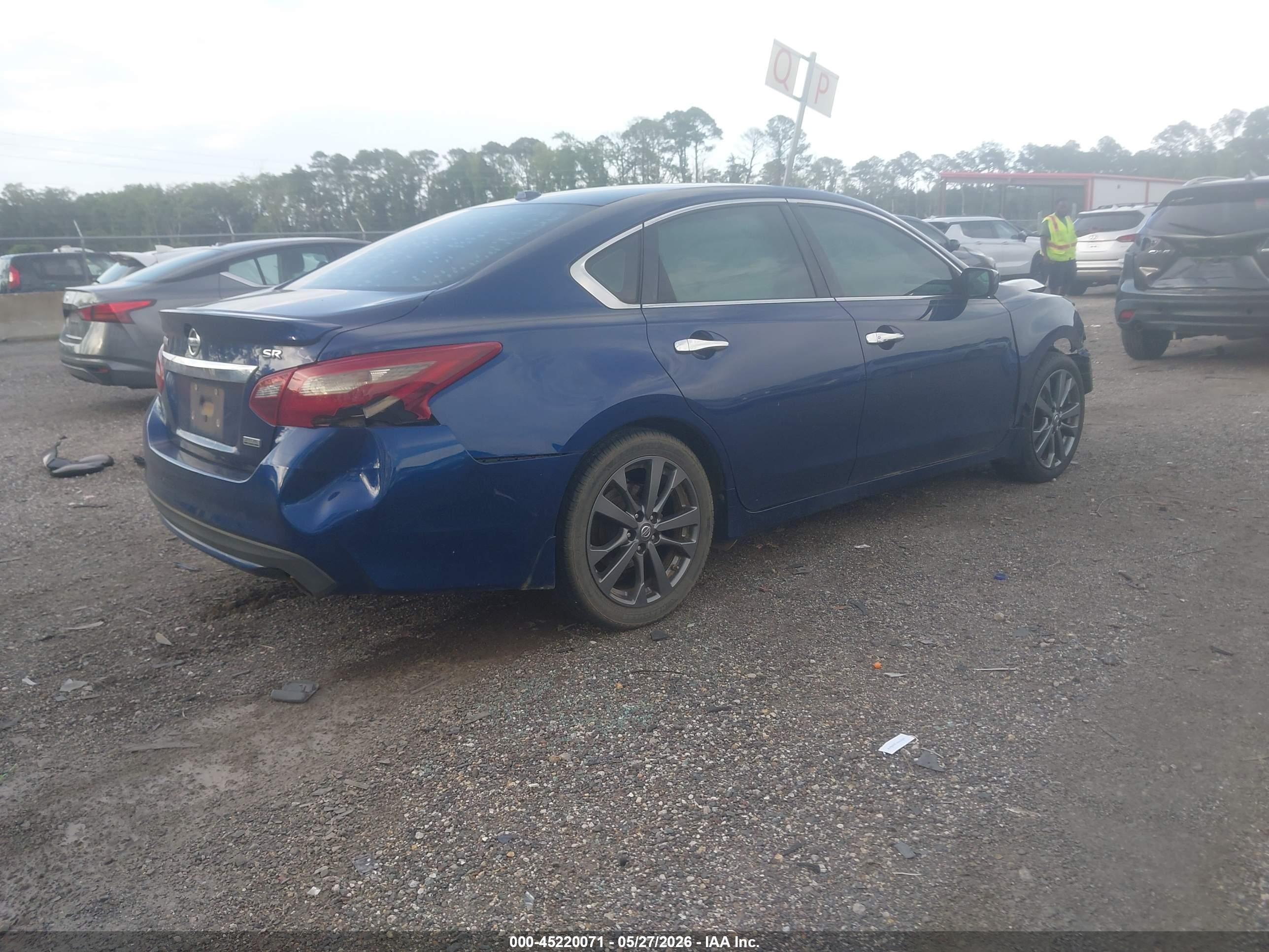 2018 Nissan Altima 2.5/s/sv/sl/sr Blue vin: 1N4AL3AP2JC279059