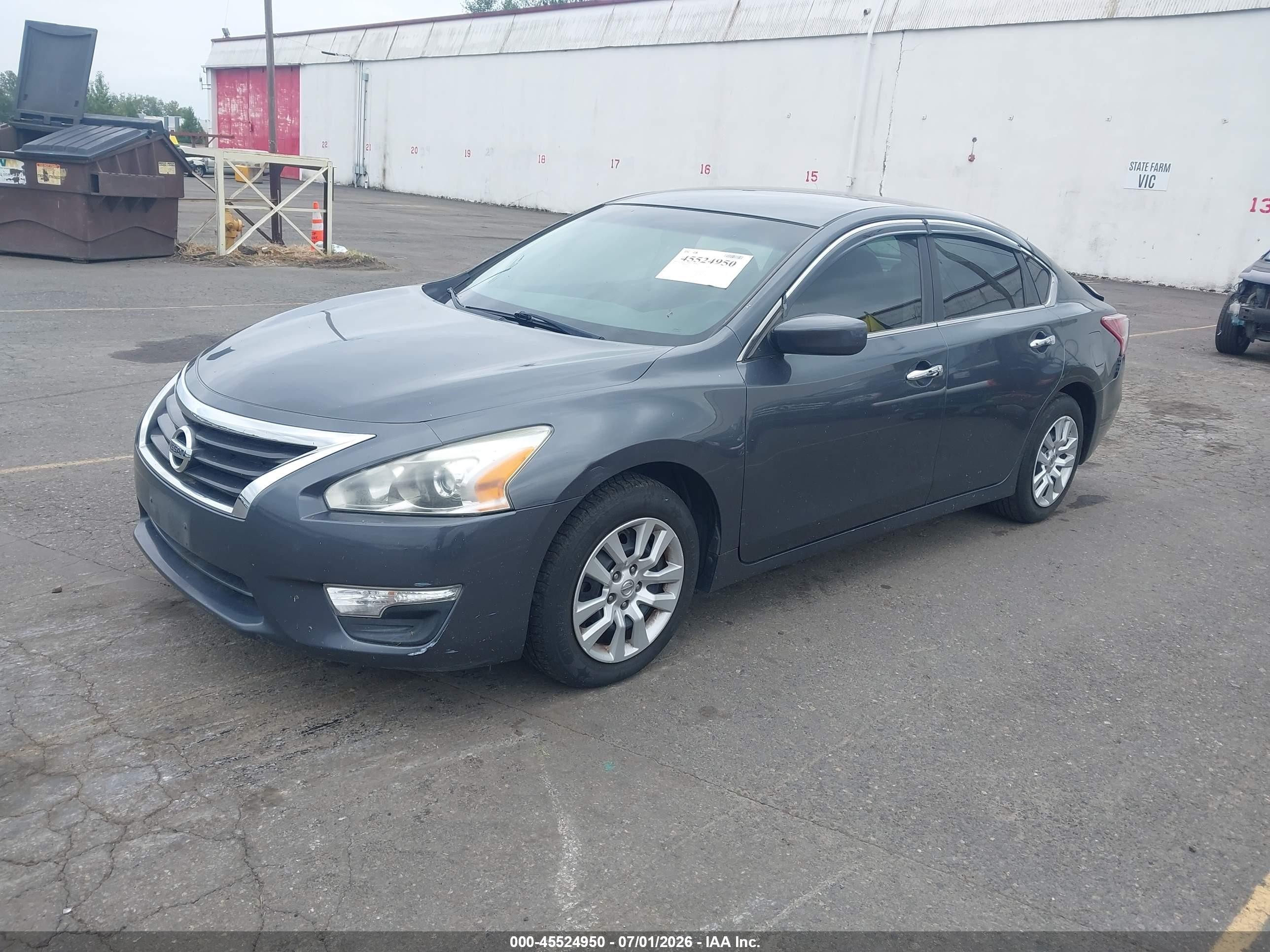 2013 Nissan Altima 2.5 S Gray vin: 1N4AL3AP3DC104887