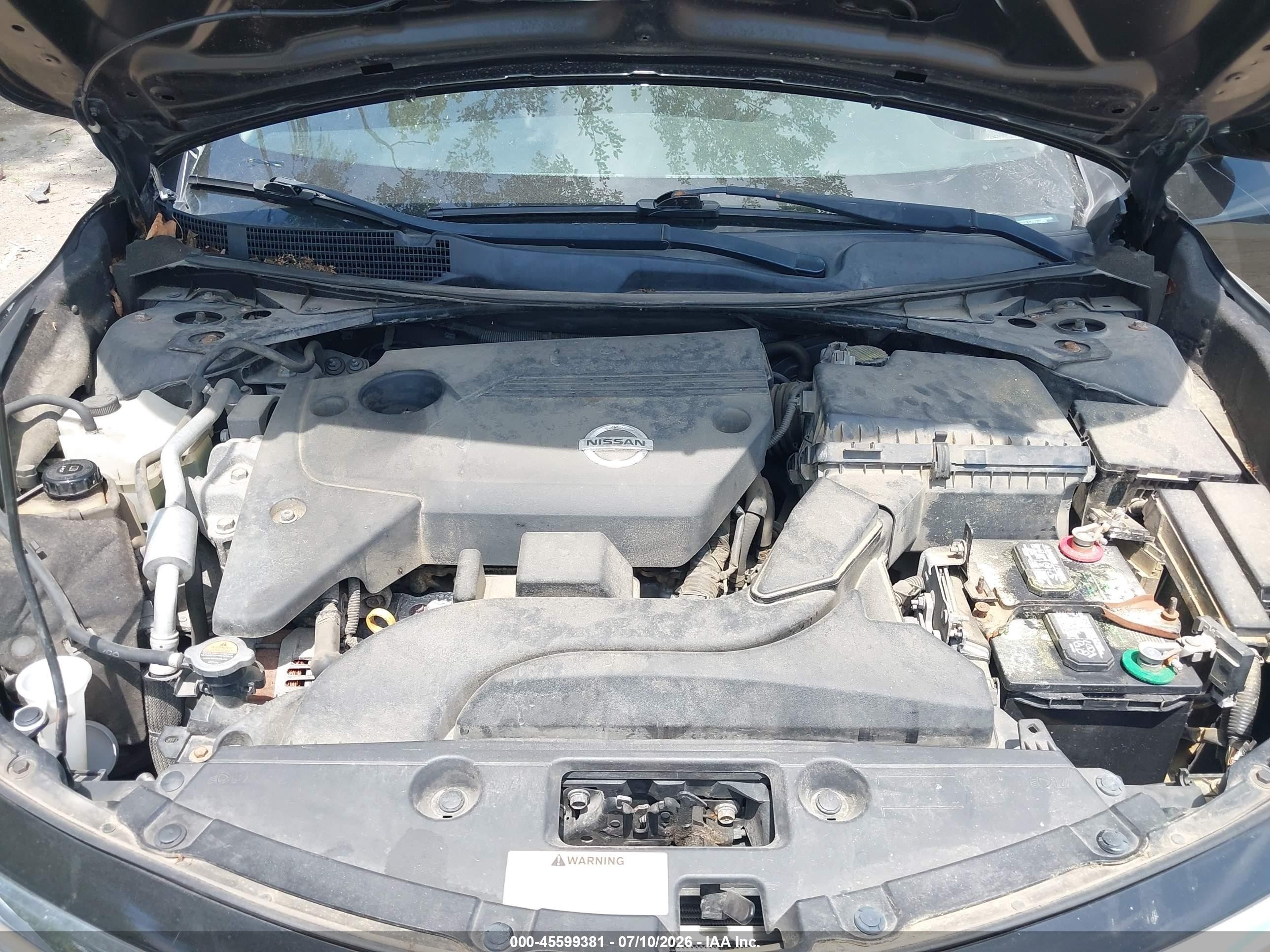 2013 Nissan Altima 2.5 S Черный vin: 1N4AL3AP3DC188502