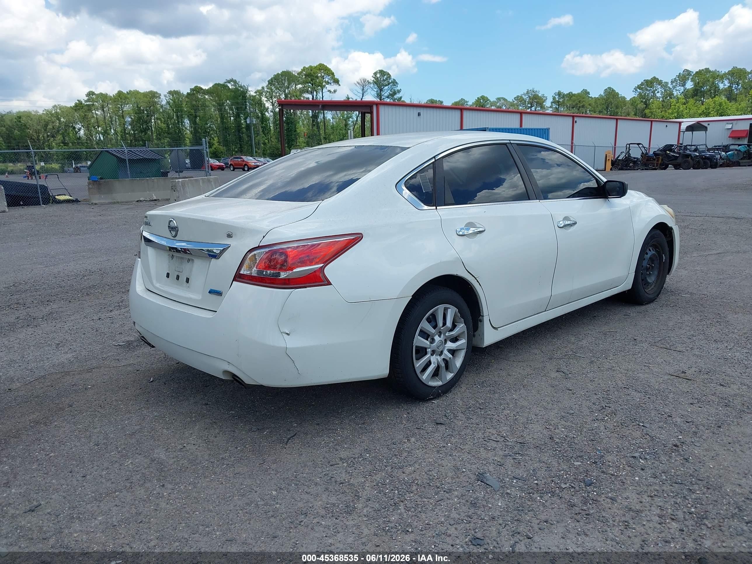 2013 Nissan Altima 2.5 S White vin: 1N4AL3AP3DC208036