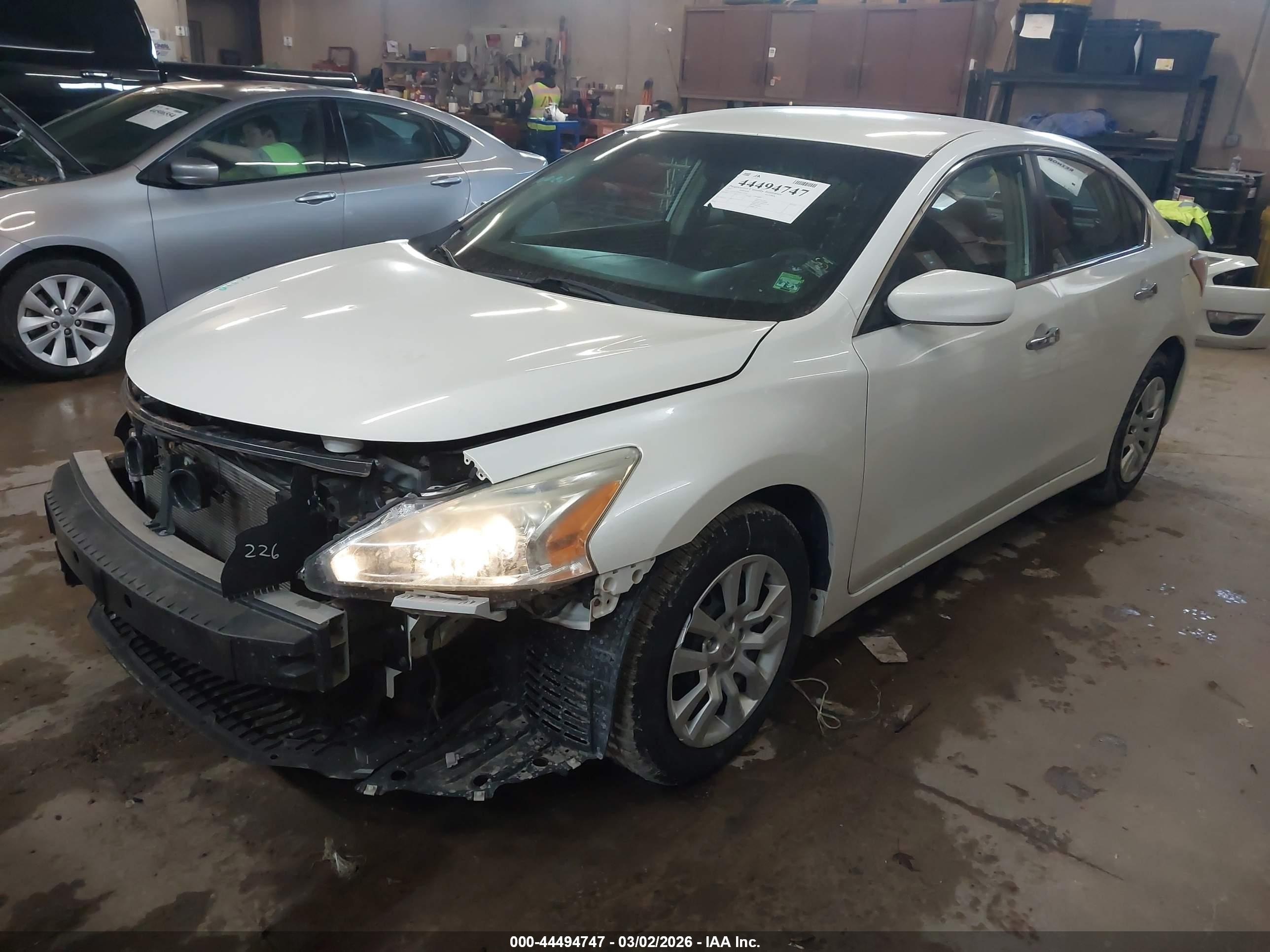 2013 Nissan Altima 2.5 S White vin: 1N4AL3AP3DC237391