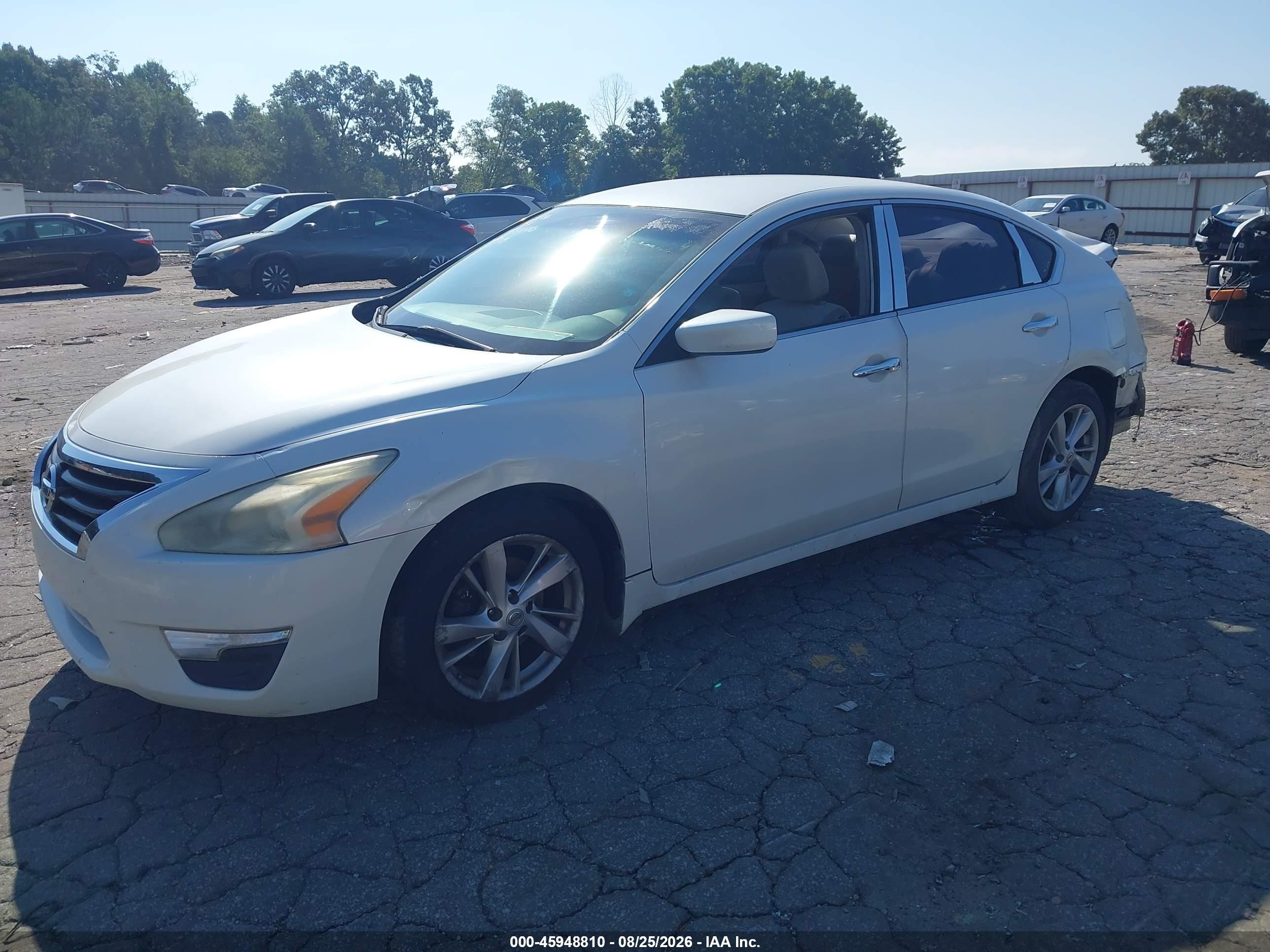 2013 Nissan Altima 2.5 Sv White vin: 1N4AL3AP3DC249685
