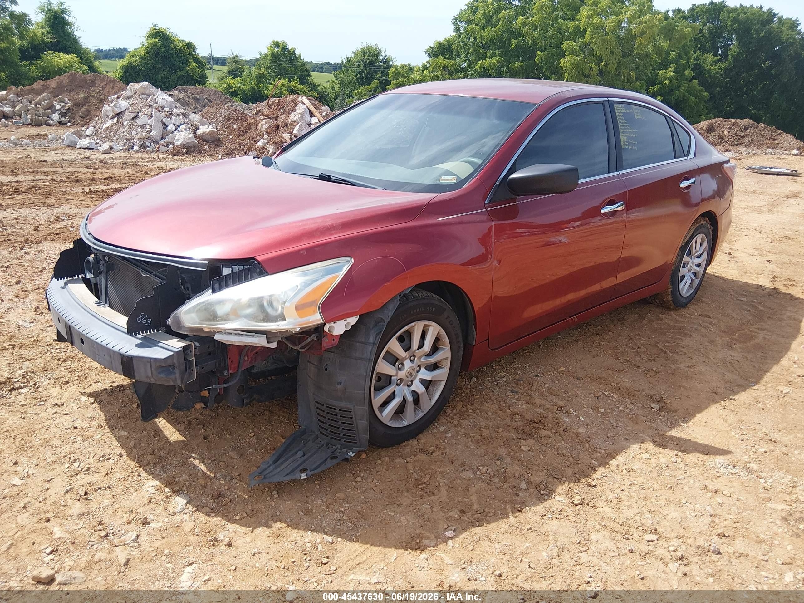 2013 Nissan Altima 2.5 Burgundy vin: 1N4AL3AP3DC286090