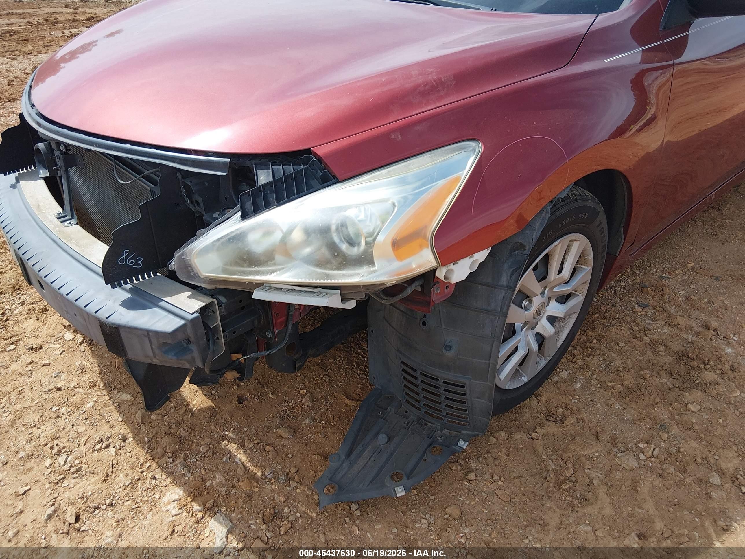 2013 Nissan Altima 2.5 Burgundy vin: 1N4AL3AP3DC286090
