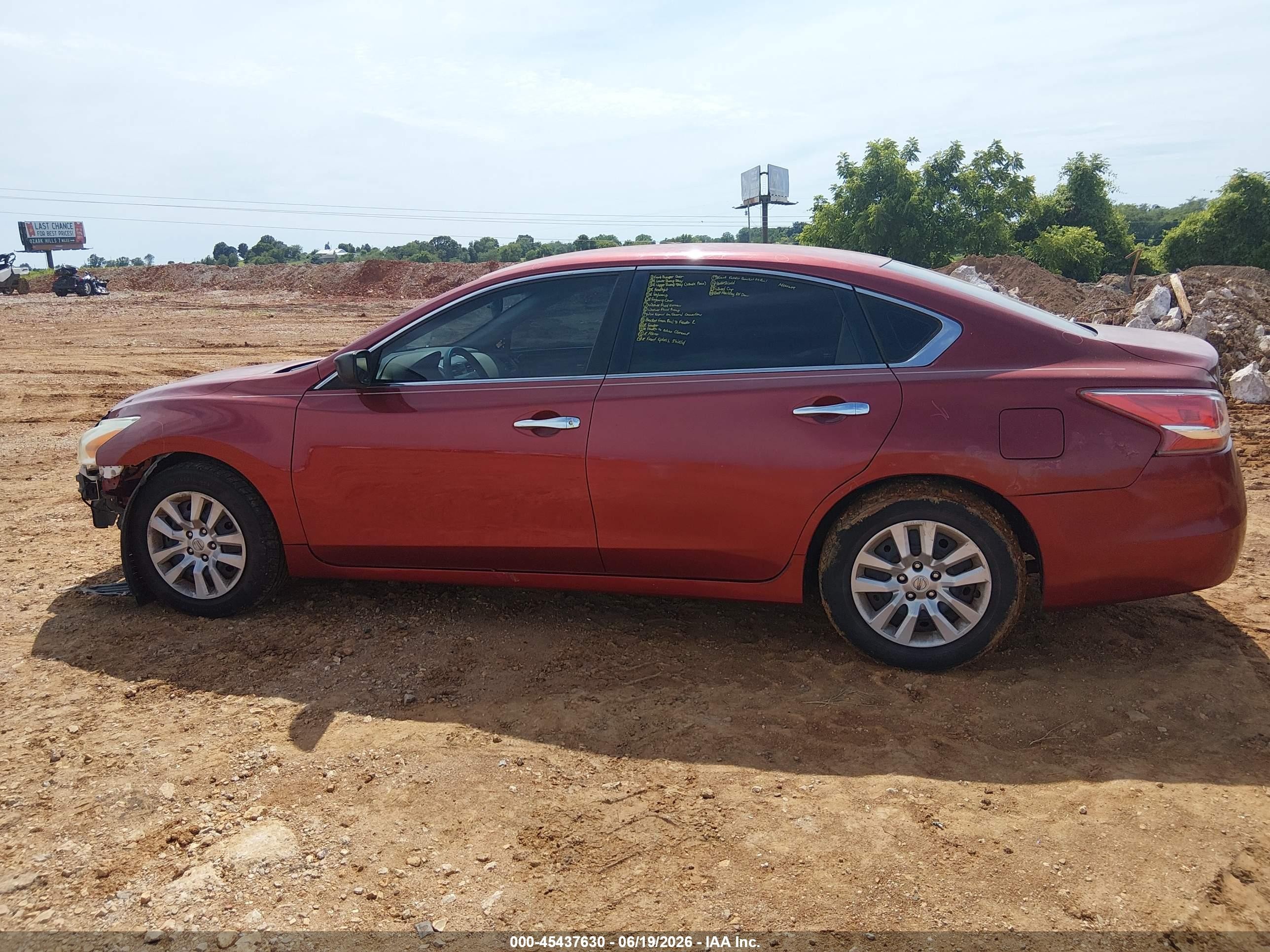 2013 Nissan Altima 2.5 Burgundy vin: 1N4AL3AP3DC286090