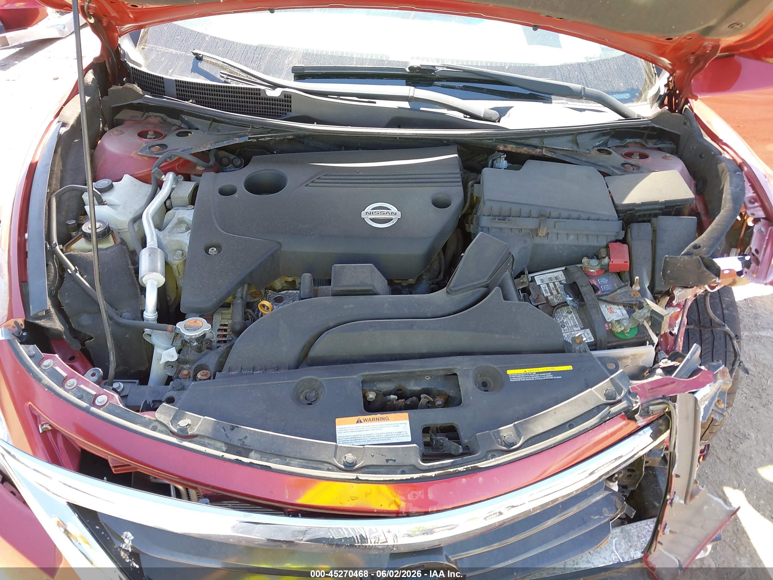 2013 Nissan Altima 2.5 S Red vin: 1N4AL3AP3DC297106