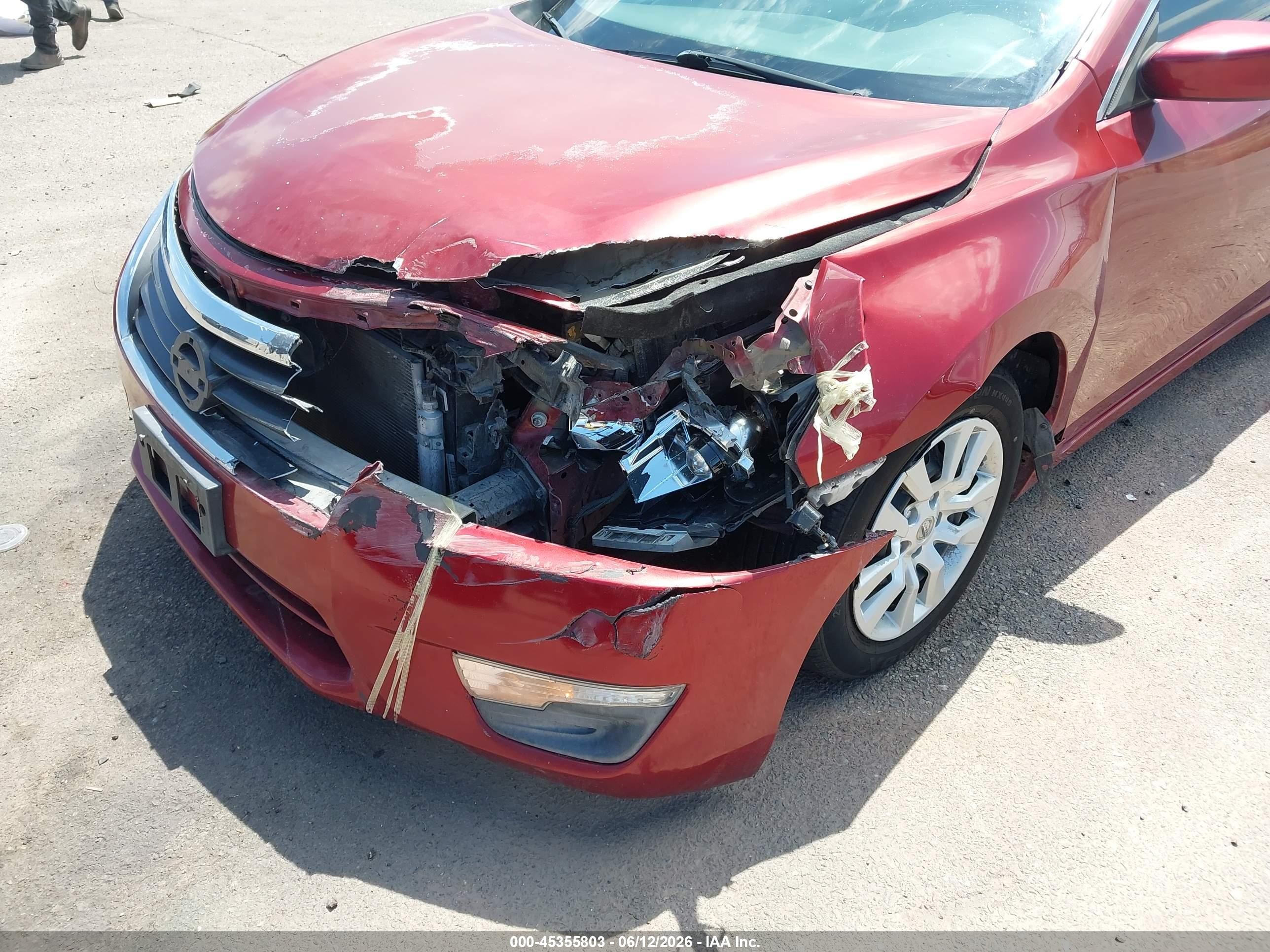 2013 Nissan Altima 2.5 S Red vin: 1N4AL3AP3DC901446