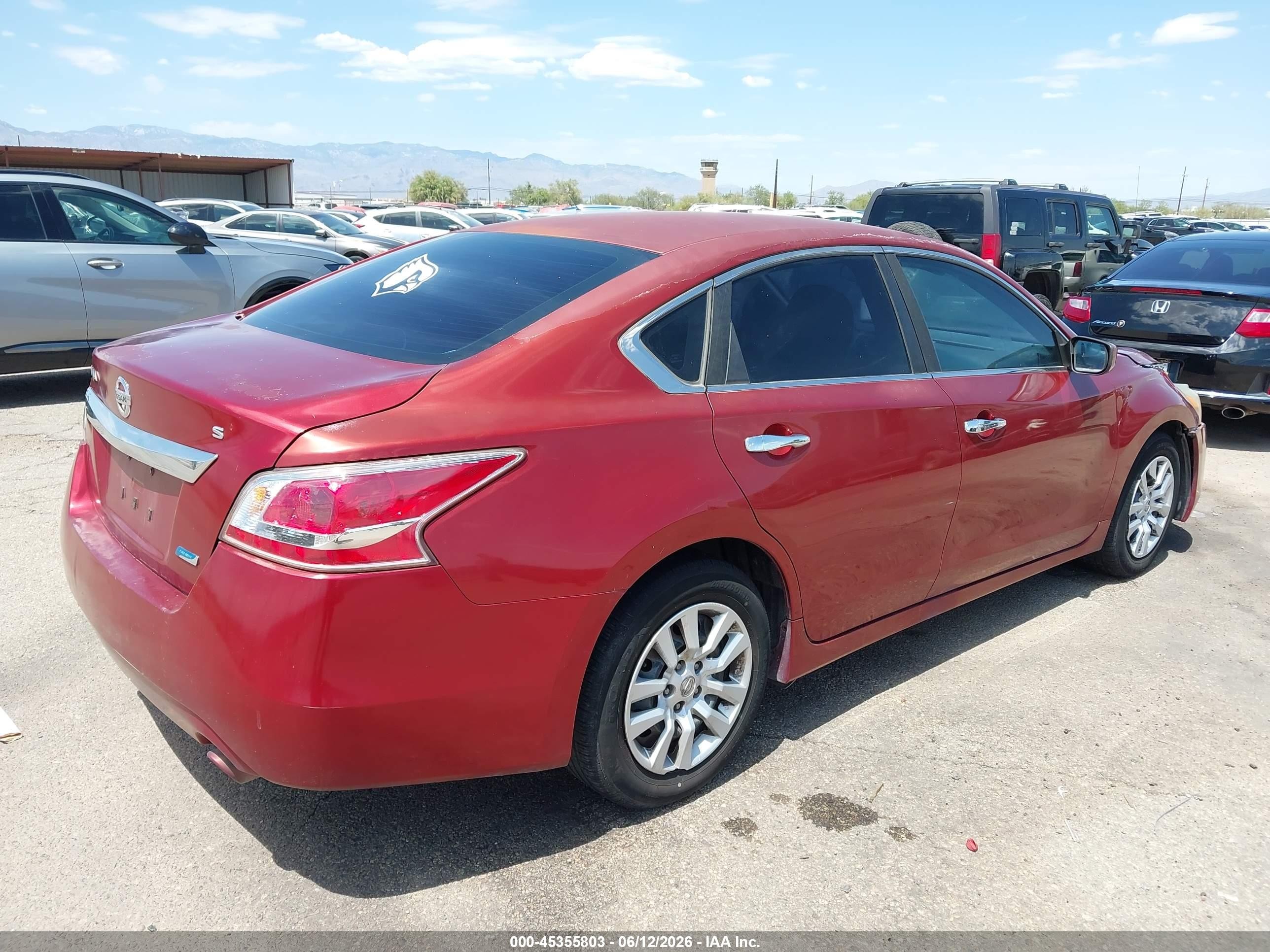 2013 Nissan Altima 2.5 S Red vin: 1N4AL3AP3DC901446