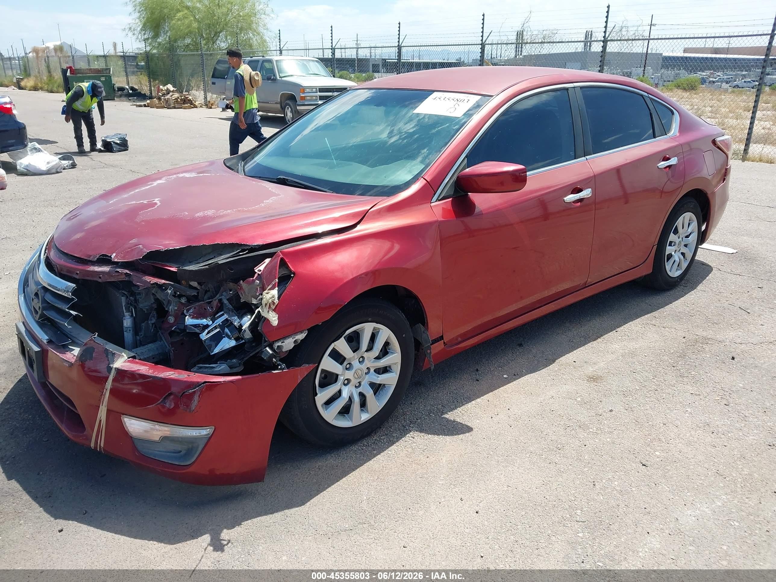 2013 Nissan Altima 2.5 S Red vin: 1N4AL3AP3DC901446