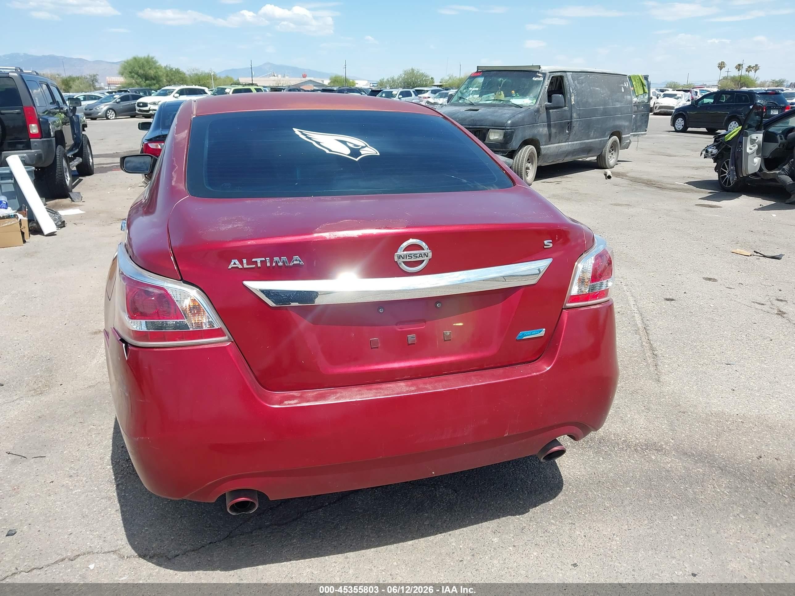 2013 Nissan Altima 2.5 S Red vin: 1N4AL3AP3DC901446